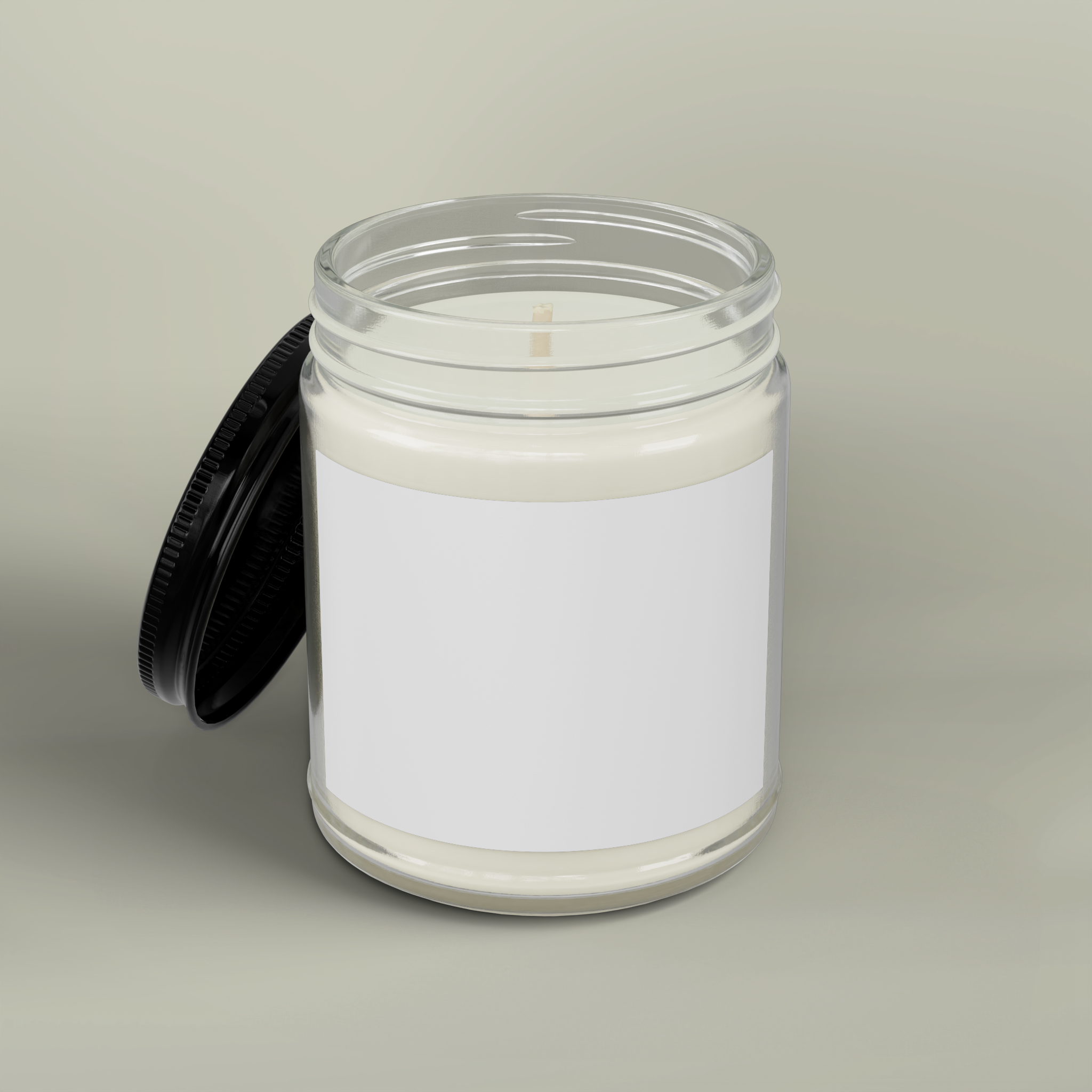 Scented Soy Candles with Black Lid, (4 and 9oz) - Thumbnail Image
