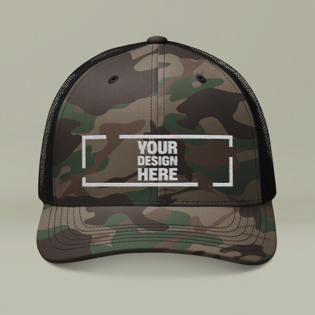 Camouflage Trucker Hat (Embroidery) - Thumbnail Image