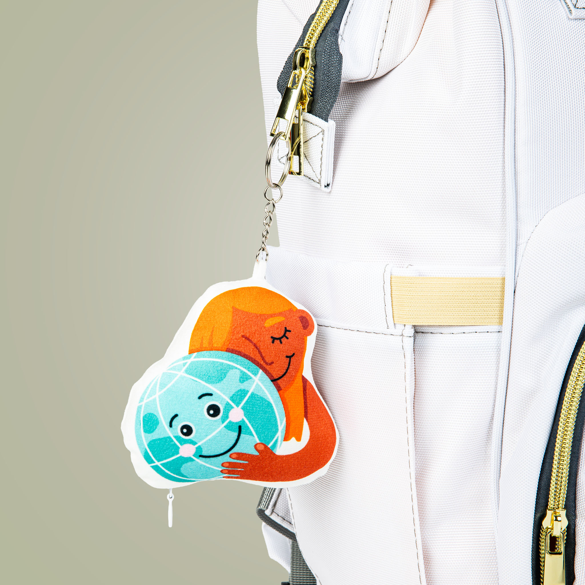 Custom Shape Mini Plush Keychain - Thumbnail Image
