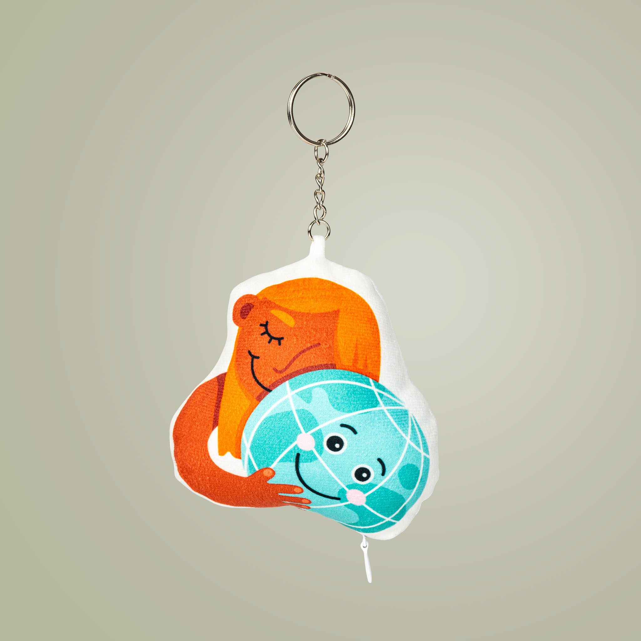 Custom Shape Mini Plush Keychain - Thumbnail Image