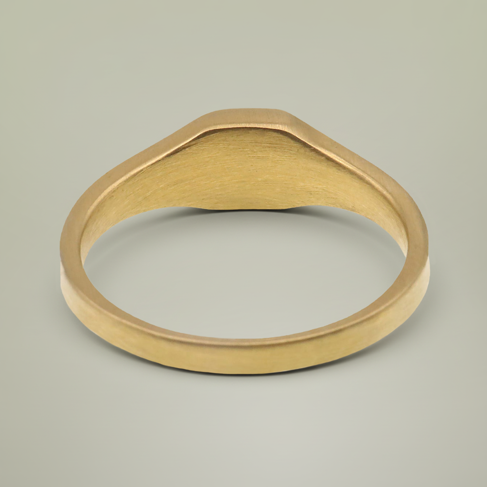 Stainless Steel Square Signet Ring (Engraving) - Thumbnail Image