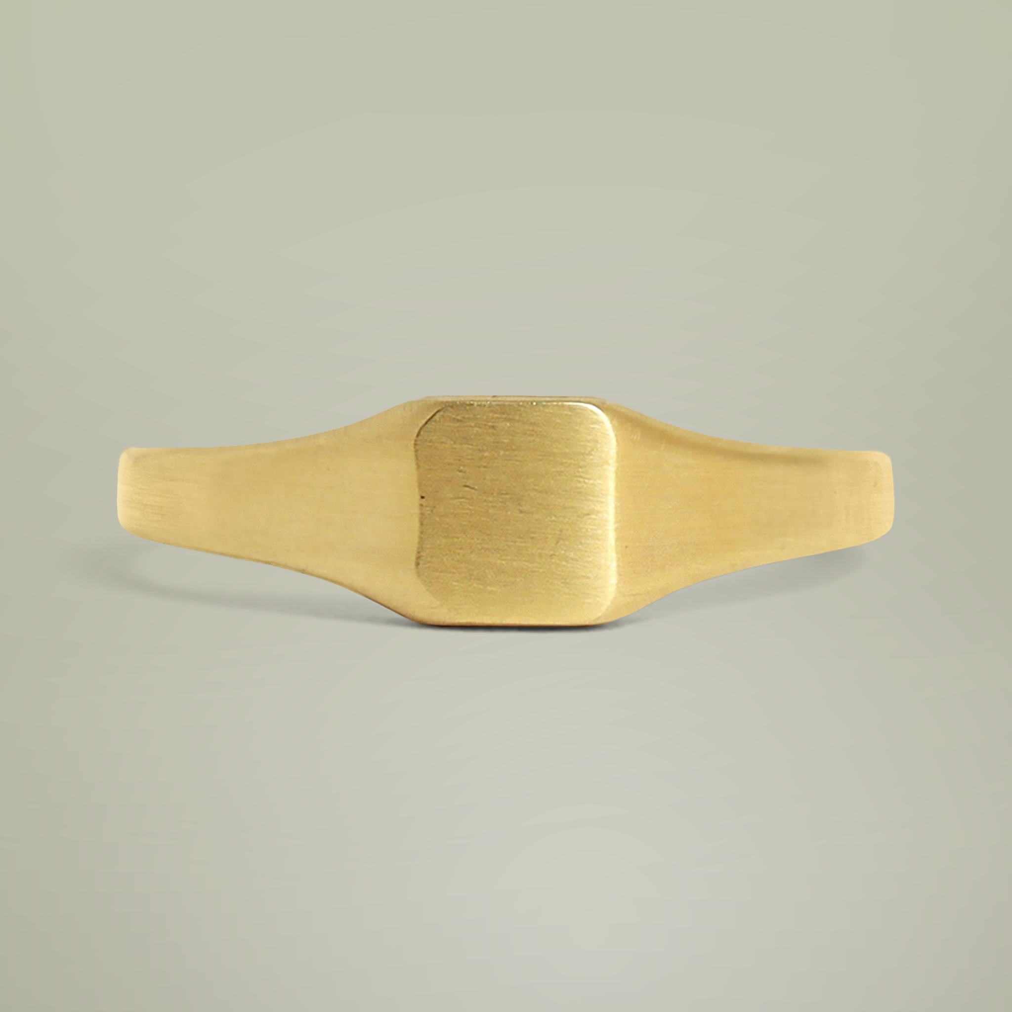 Stainless Steel Square Signet Ring (Engraving) - Thumbnail Image