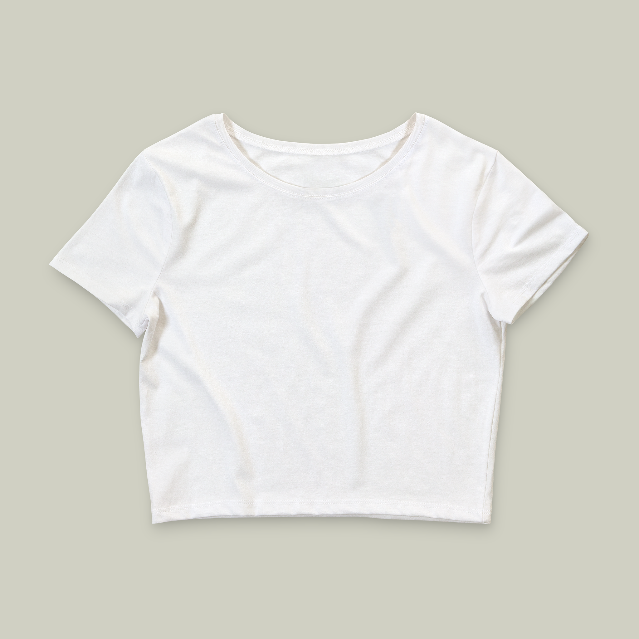 Women’s Poly-Cotton Crop Tee - Main Image