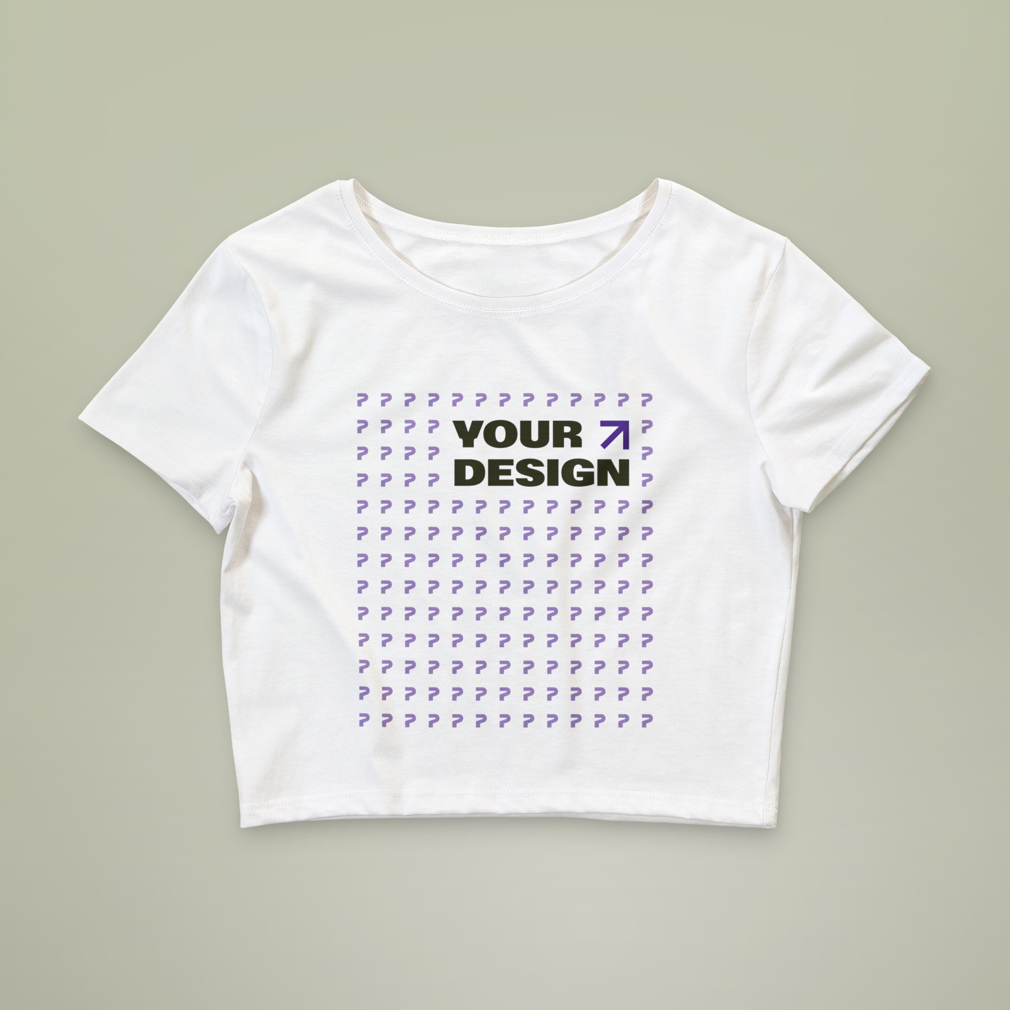 Women’s Poly-Cotton Crop Tee - Thumbnail Image
