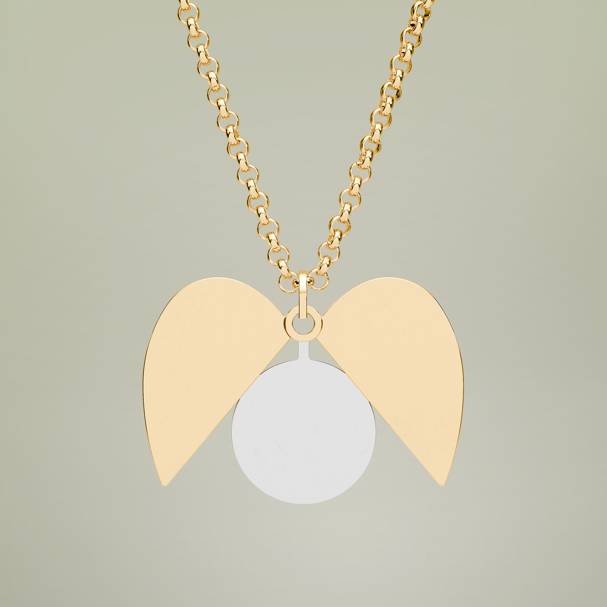 Hidden Message Heart Necklace (Engraving) - Thumbnail Image