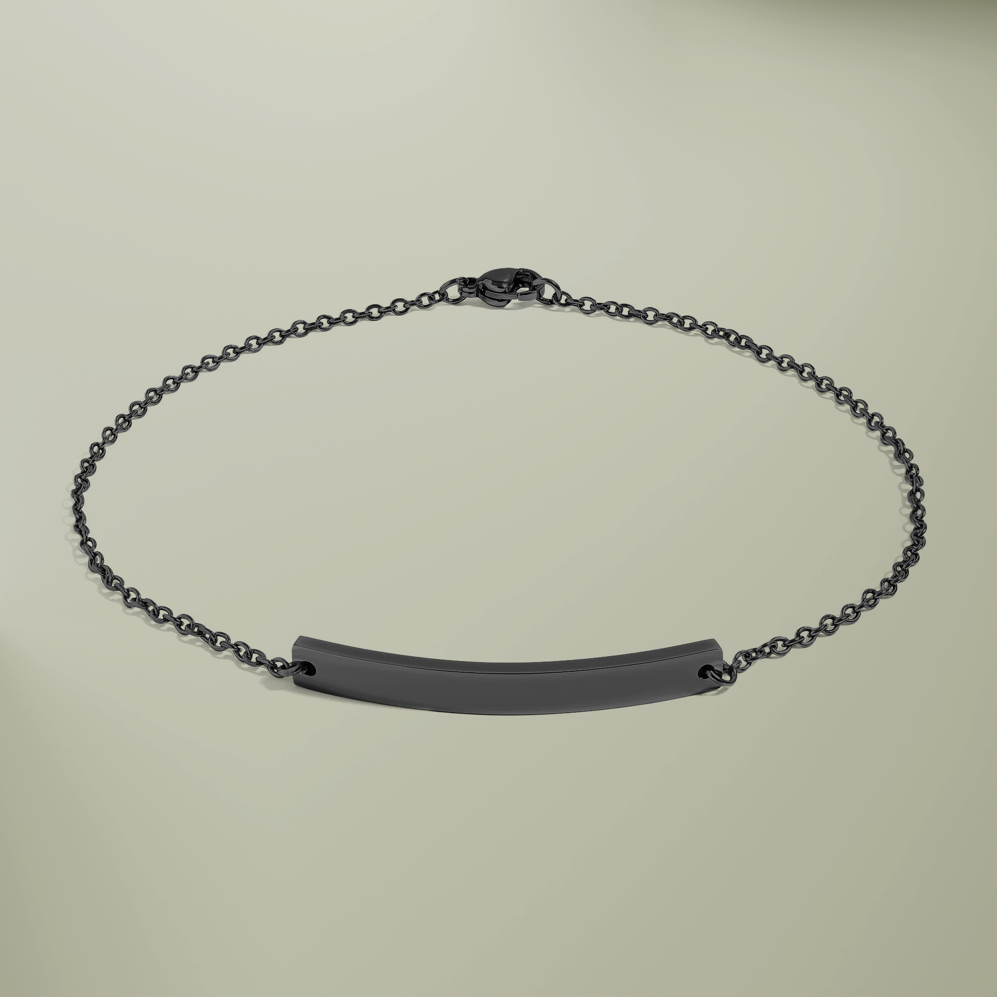 Curved Bar Anklet (Engraving) - Thumbnail Image