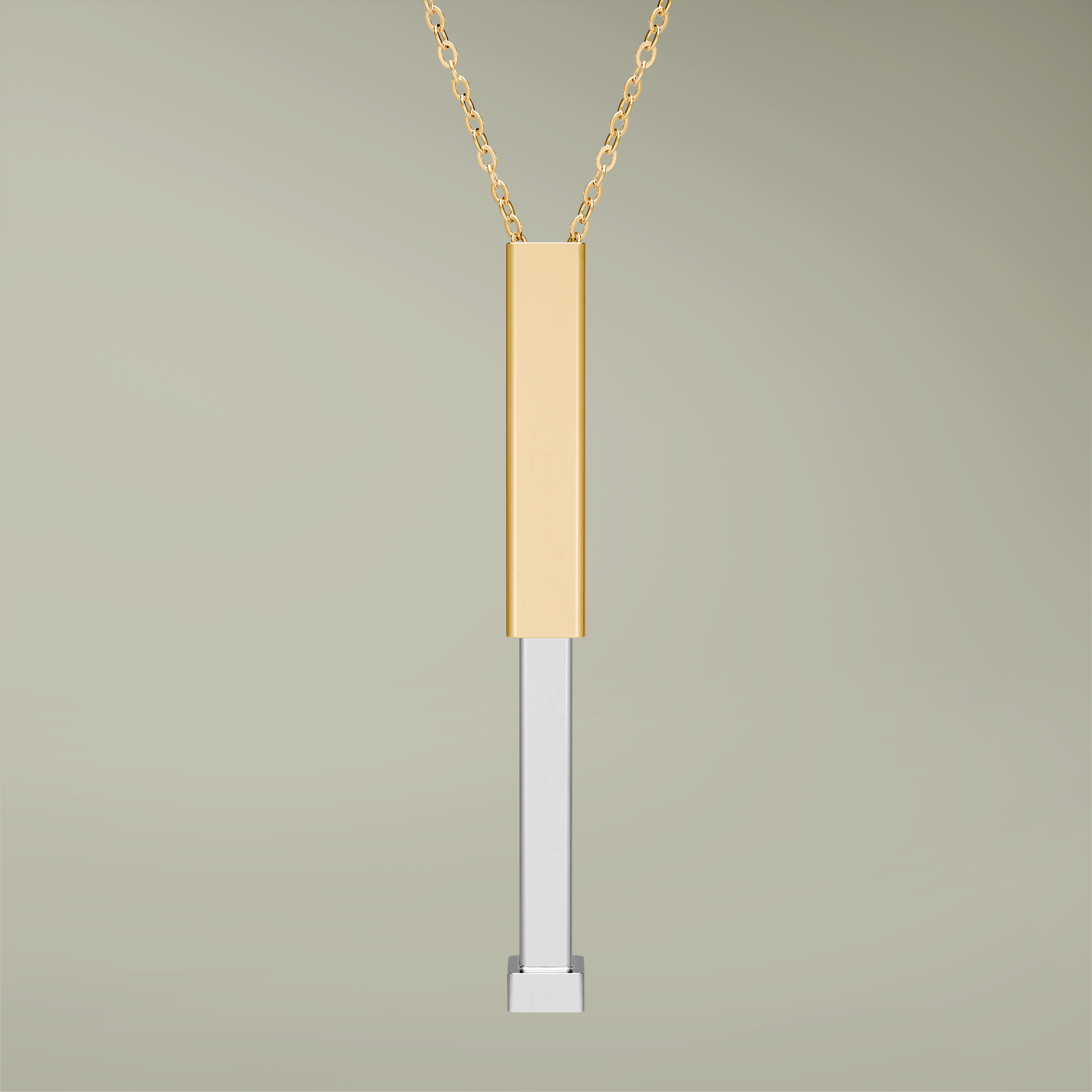 Hidden Message Sliding Blank Bar Necklace (Engraving) - Thumbnail Image