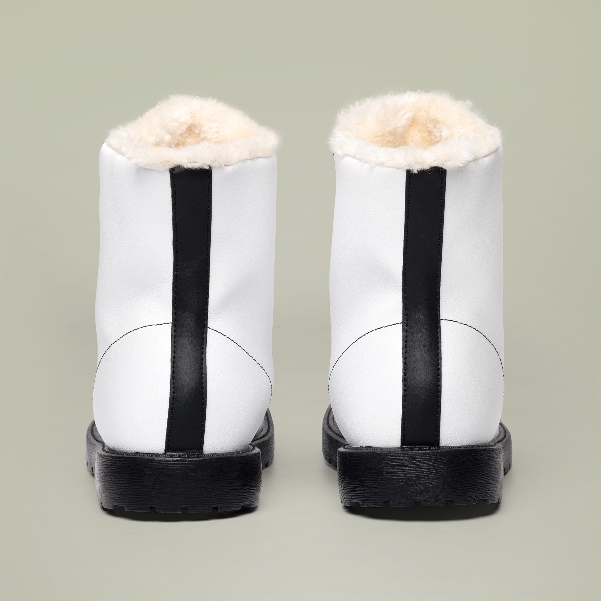 Women's Fur and Leather Boots - Thumbnail Image