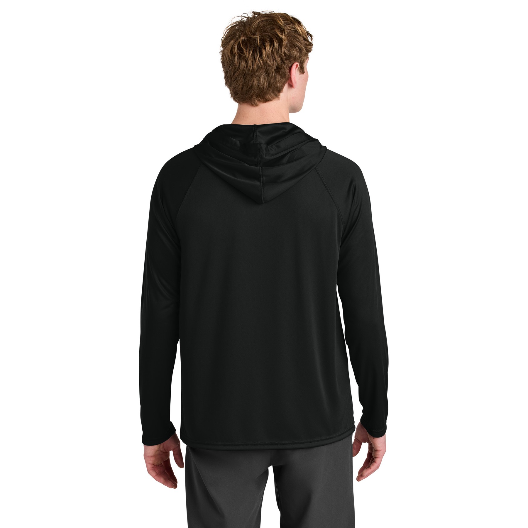 Cooling Performance Long Sleeve Hooded Tee - Thumbnail Image