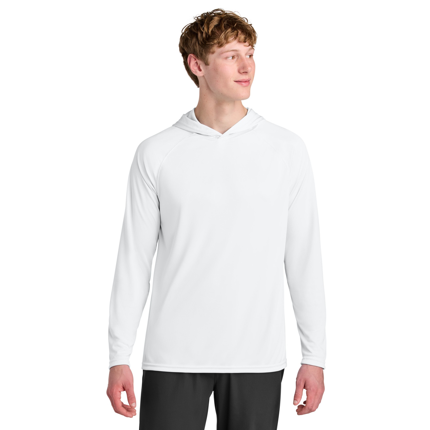 Cooling Performance Long Sleeve Hooded Tee - Main Image