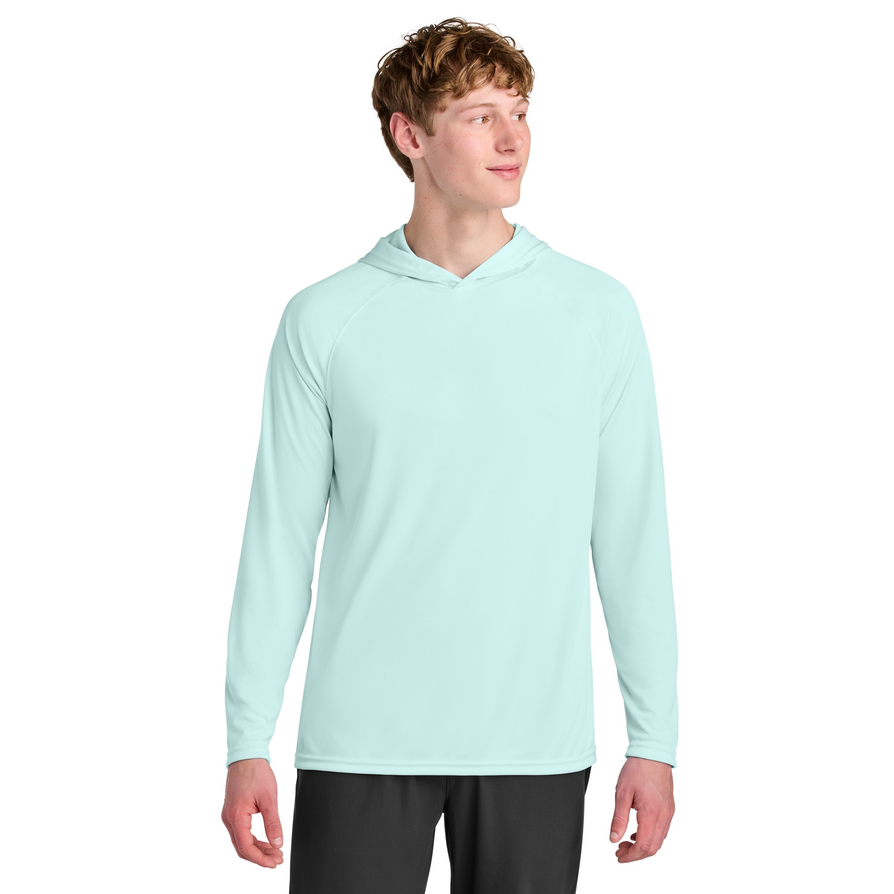 Cooling Performance Long Sleeve Hooded Tee - Thumbnail Image