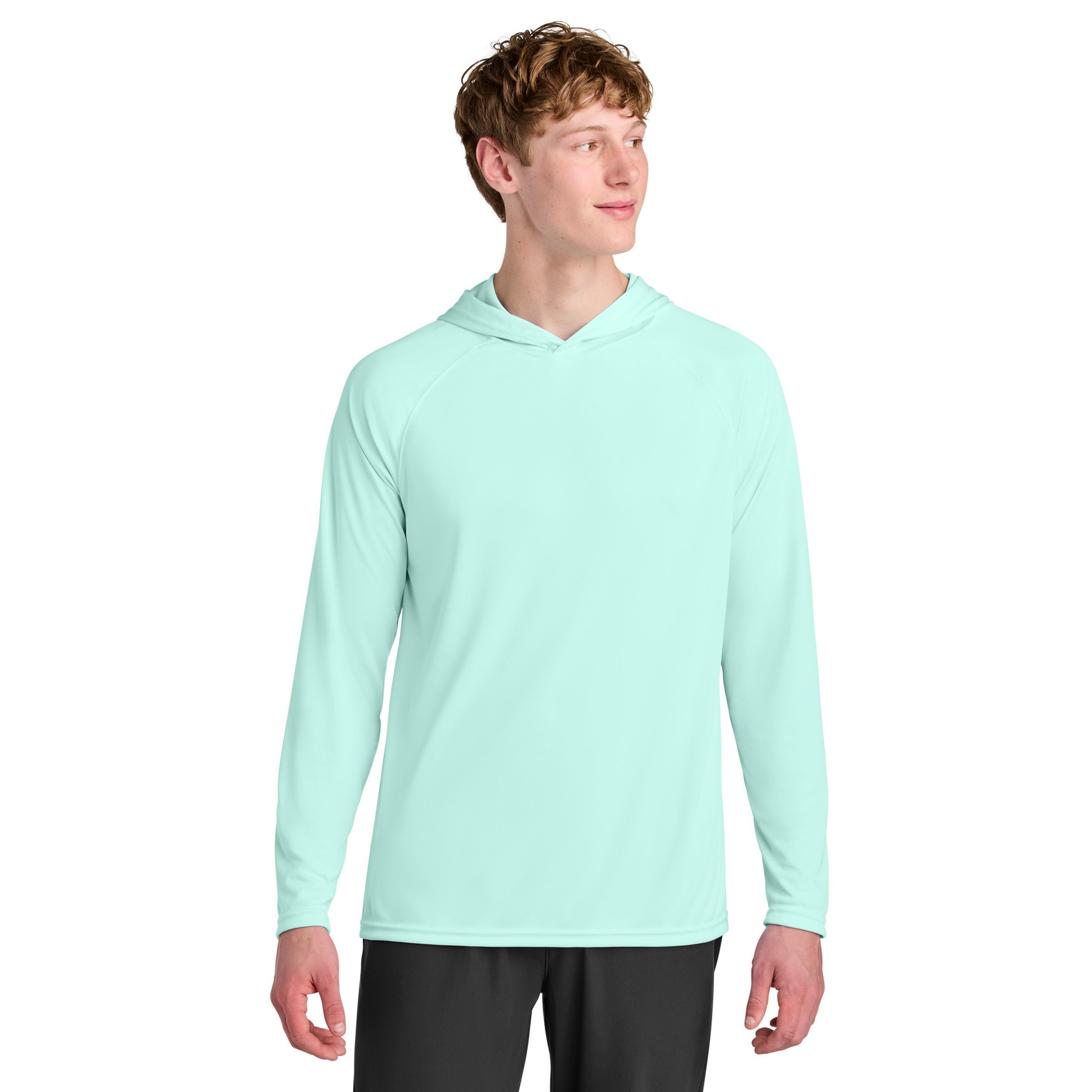 Cooling Performance Long Sleeve Hooded Tee - Thumbnail Image