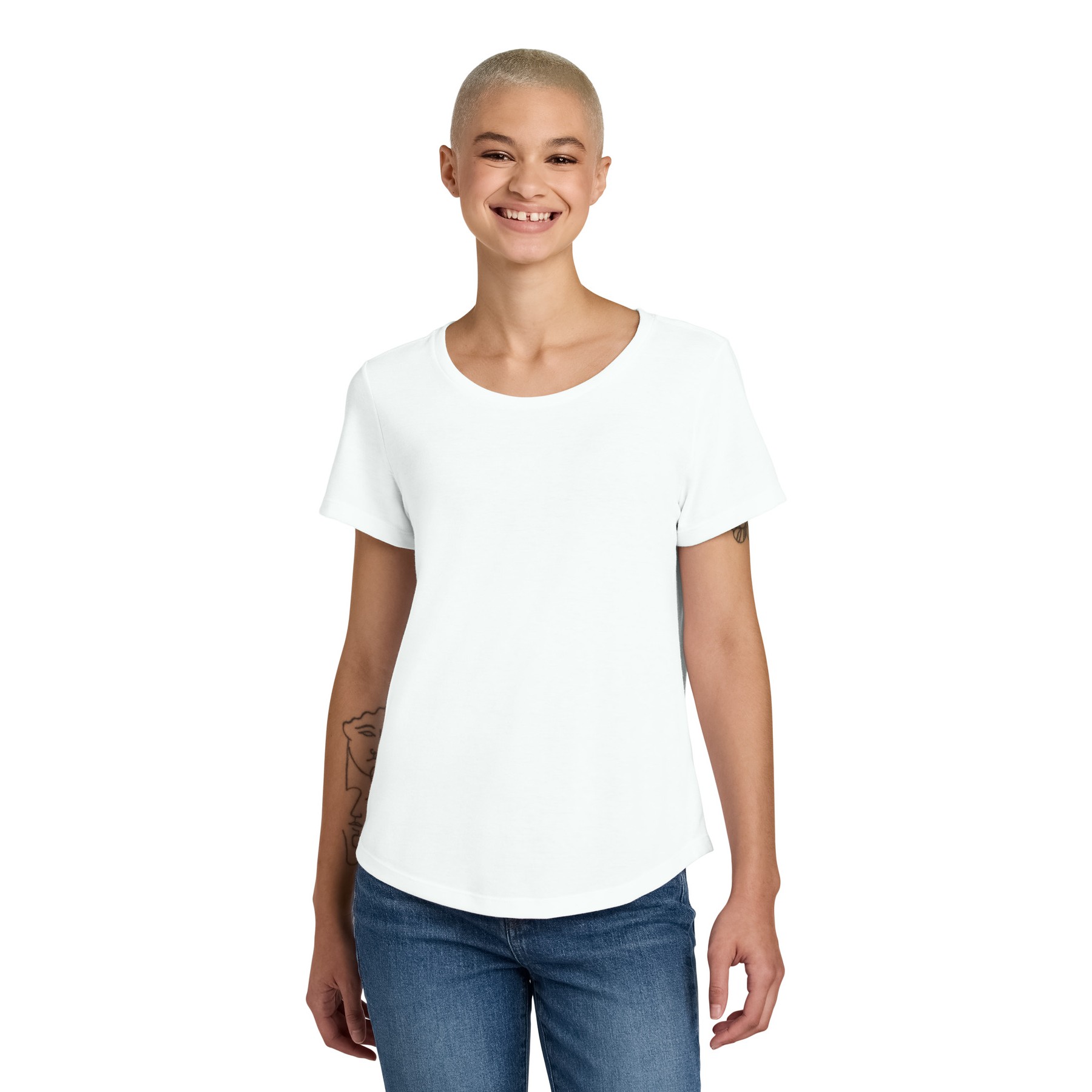 Women's Relaxed Tri-Blend Scoop Neck Tee - Thumbnail Image