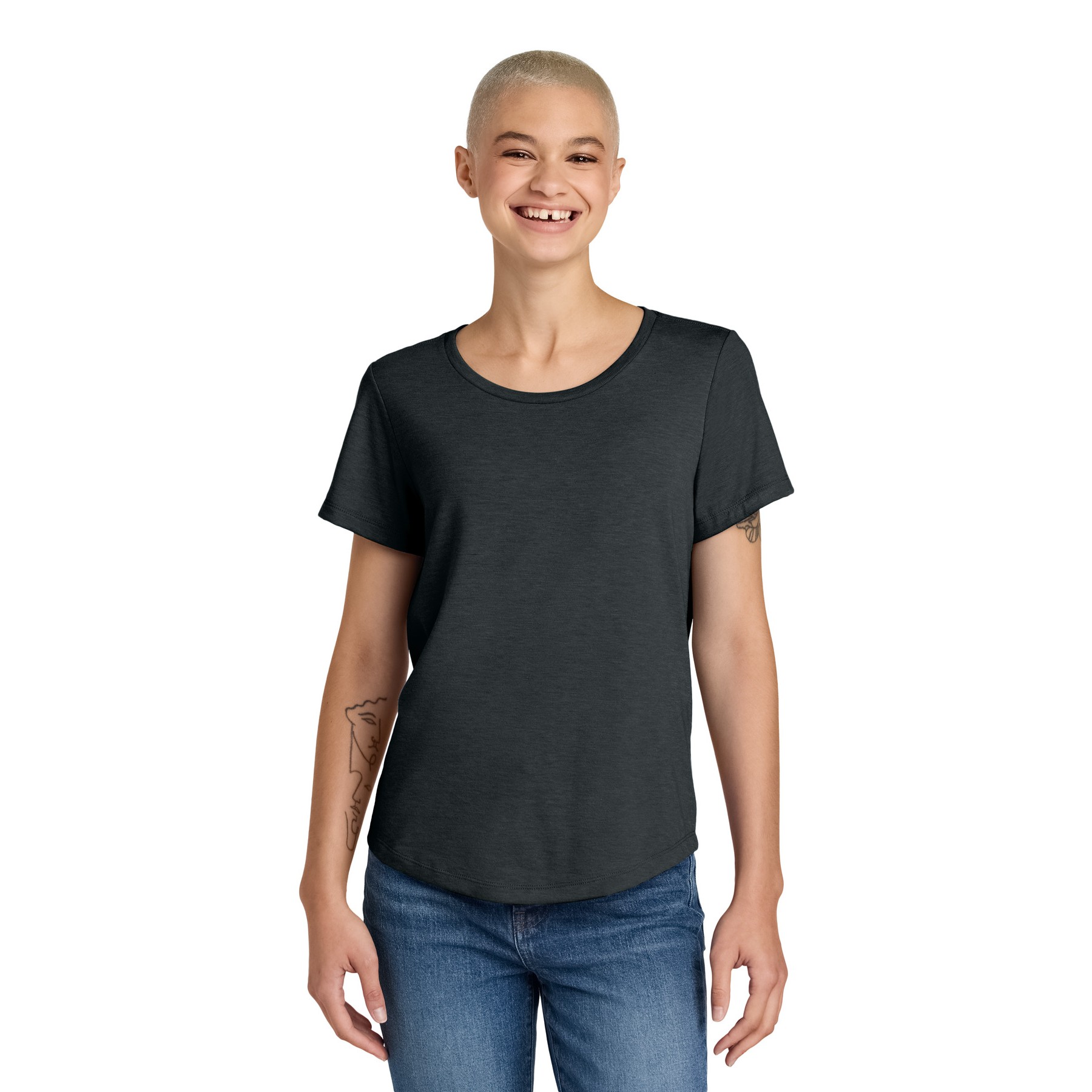 Women's Relaxed Tri-Blend Scoop Neck Tee - Thumbnail Image