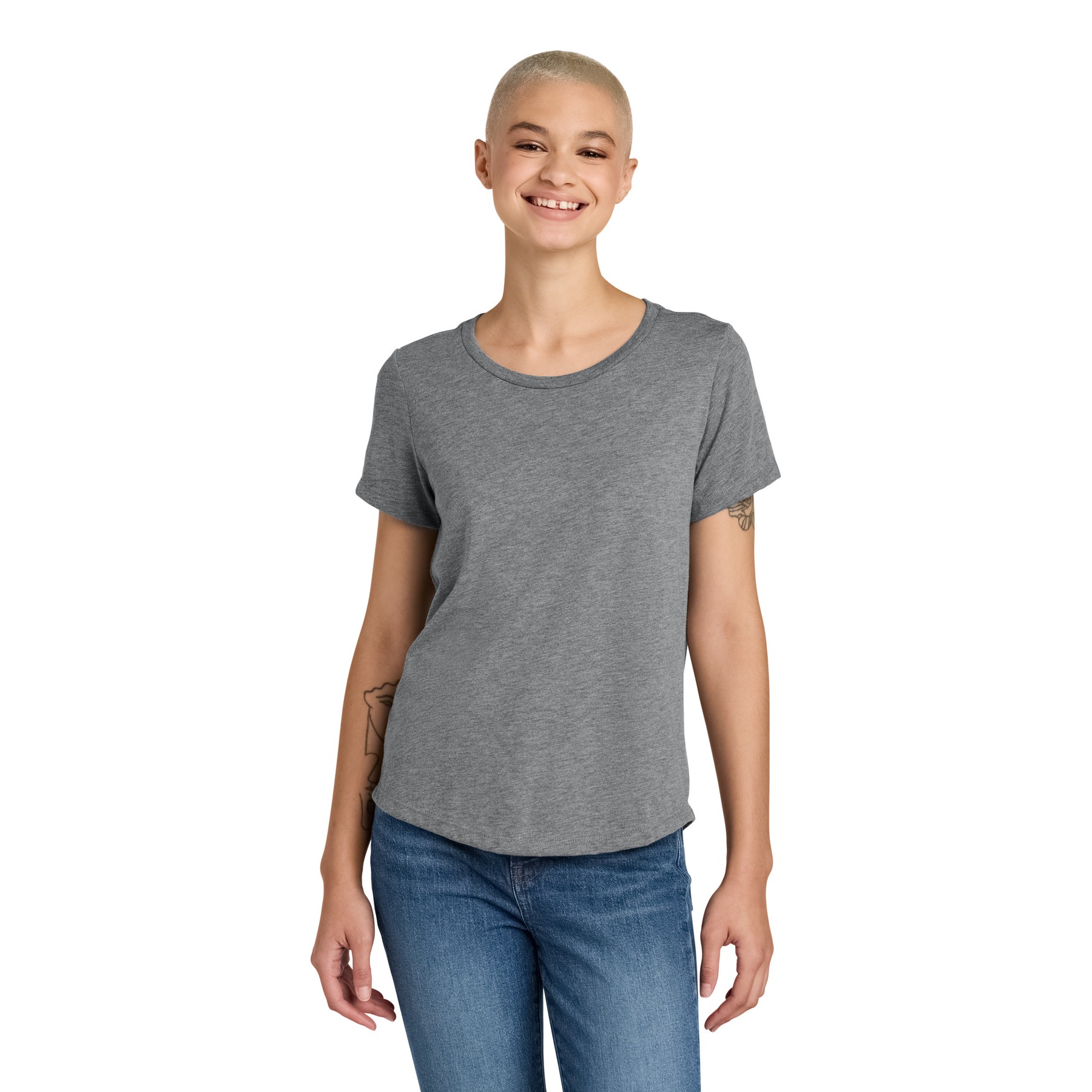 Women's Relaxed Tri-Blend Scoop Neck Tee - Thumbnail Image