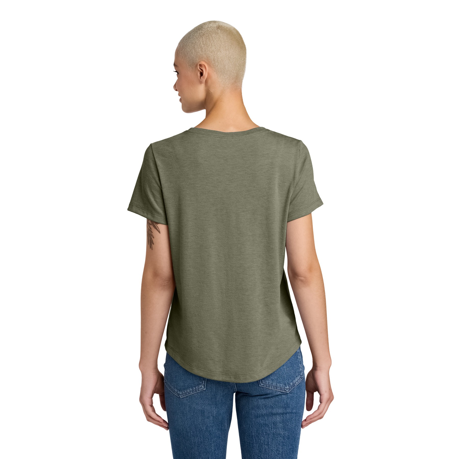 Women's Relaxed Tri-Blend Scoop Neck Tee - Thumbnail Image