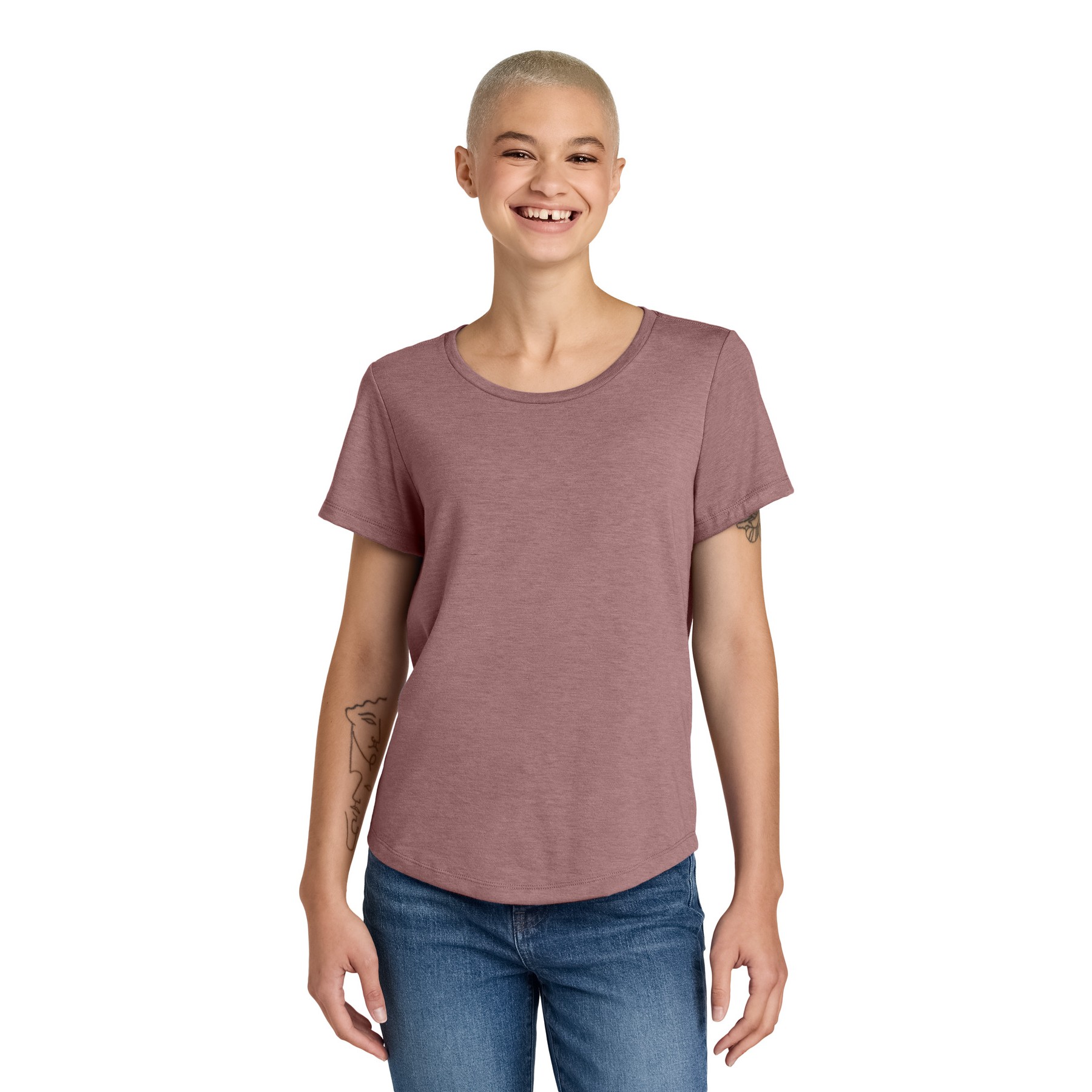 Women's Relaxed Tri-Blend Scoop Neck Tee - Thumbnail Image
