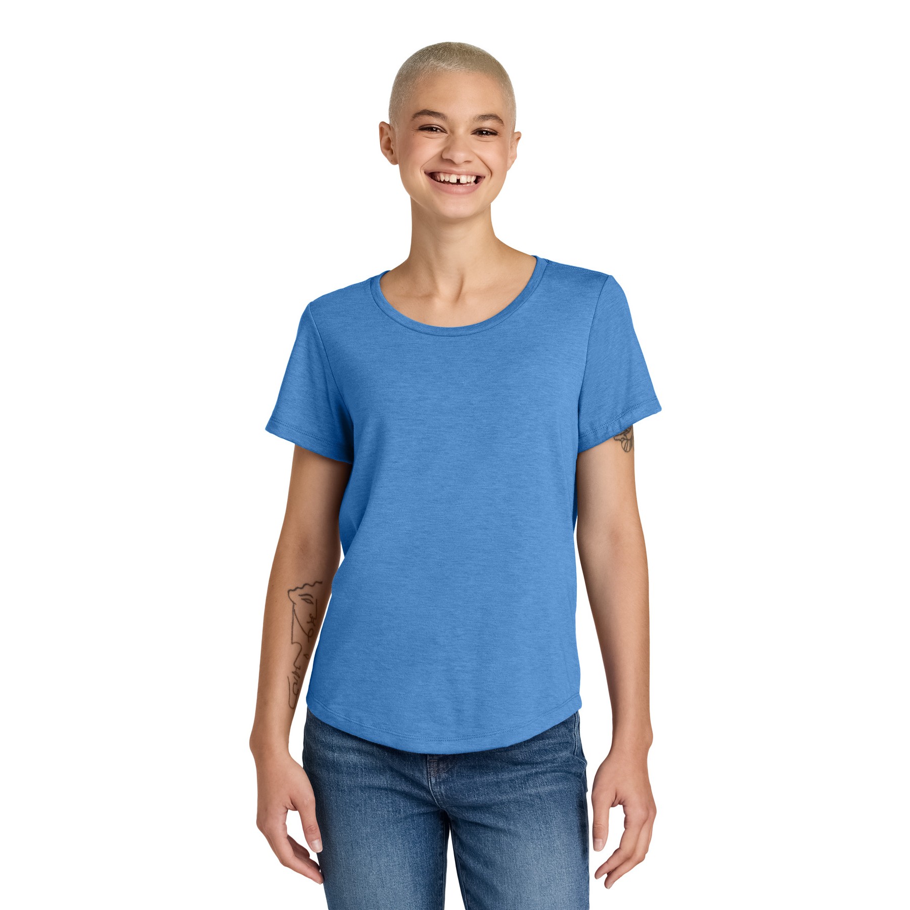 Women's Relaxed Tri-Blend Scoop Neck Tee - Thumbnail Image