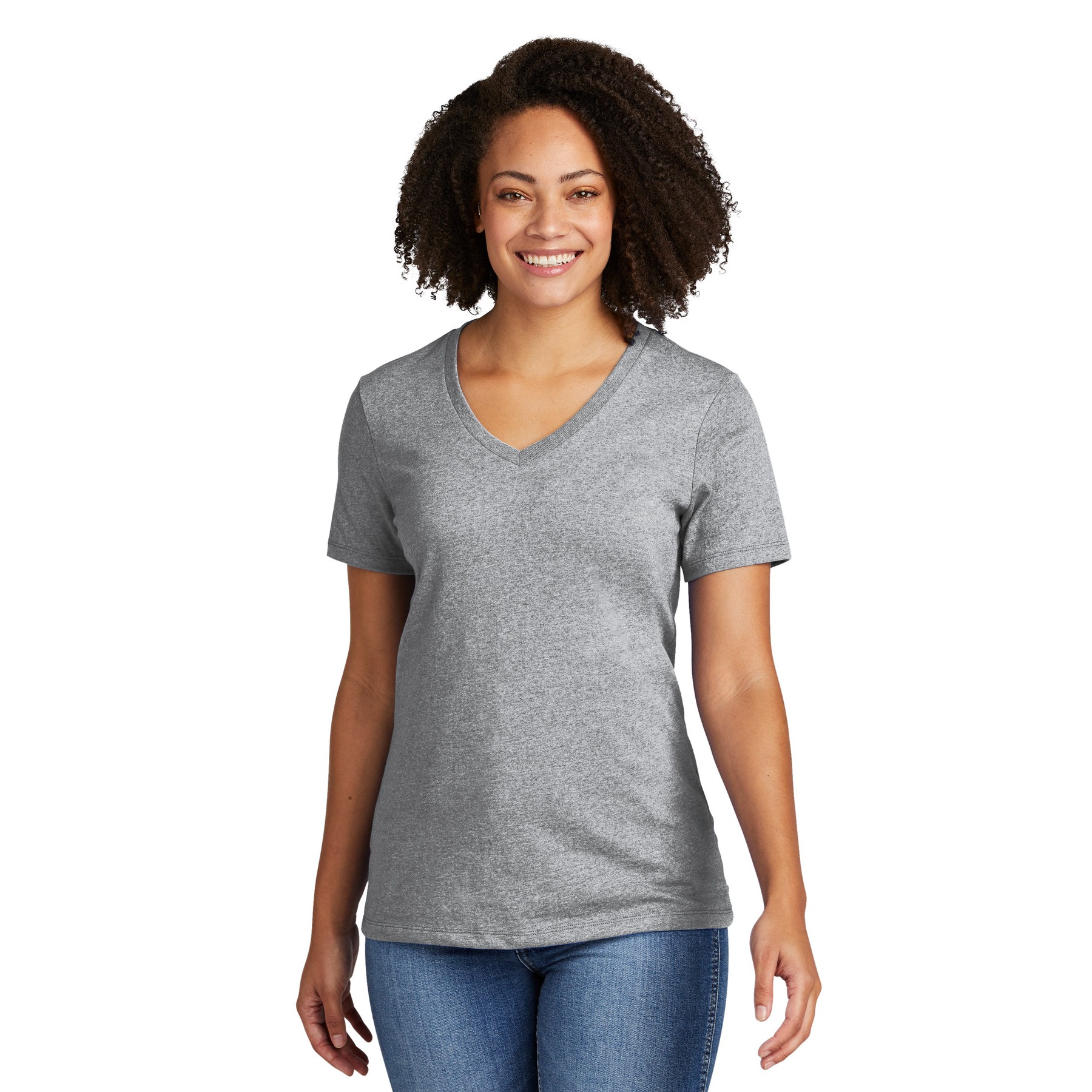 Women's Recycled Blend V-Neck Tee - Main Image