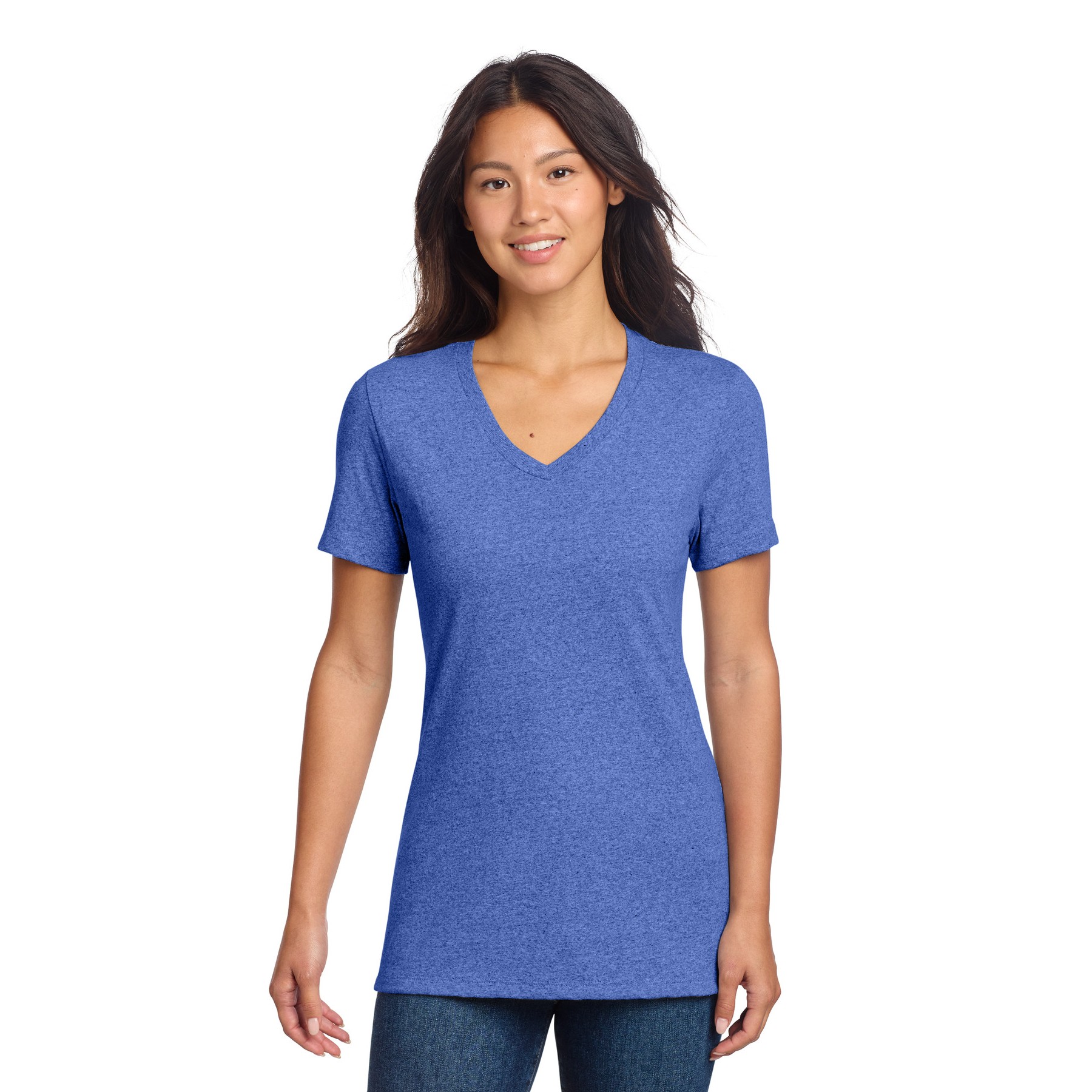 Women's Recycled Blend V-Neck Tee - Thumbnail Image