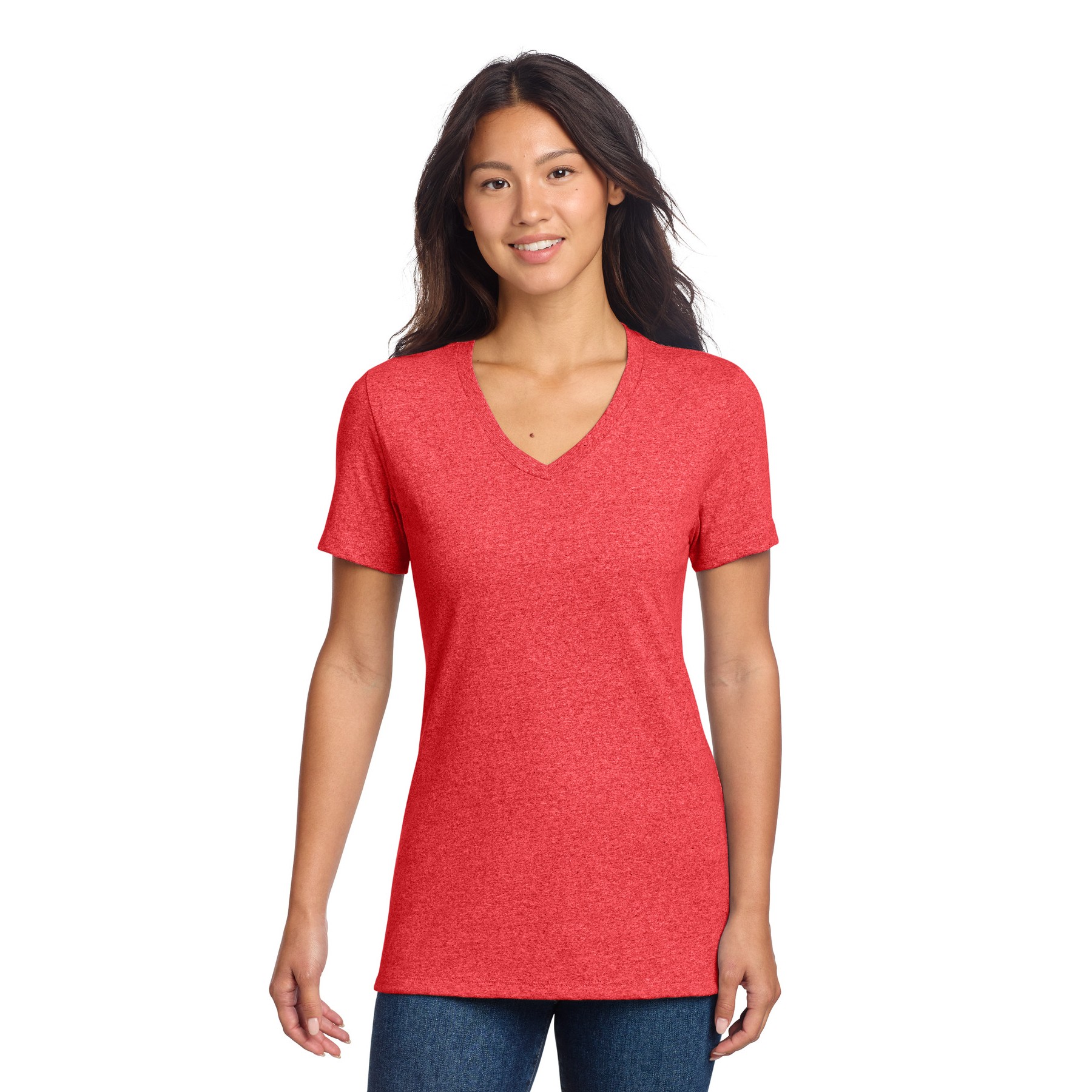 Women's Recycled Blend V-Neck Tee - Thumbnail Image