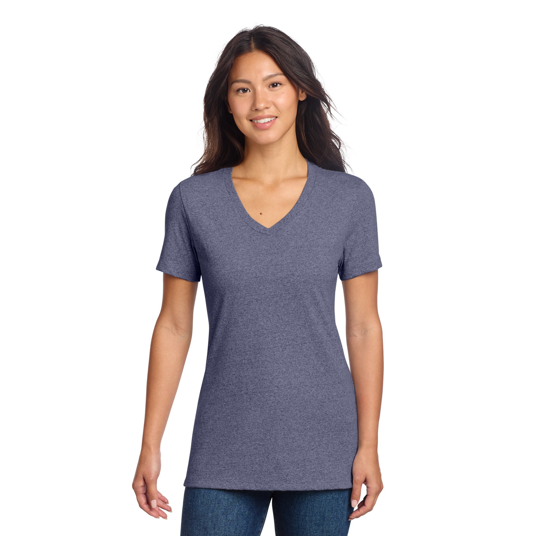 Women's Recycled Blend V-Neck Tee - Thumbnail Image