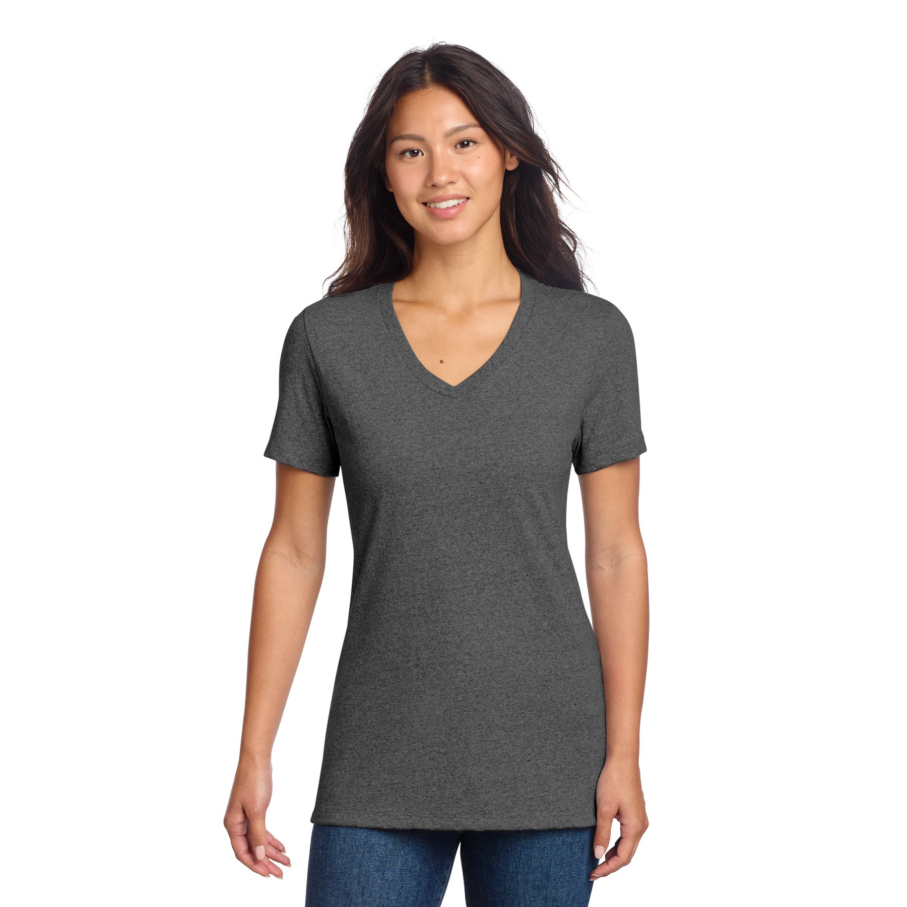 Women's Recycled Blend V-Neck Tee - Thumbnail Image