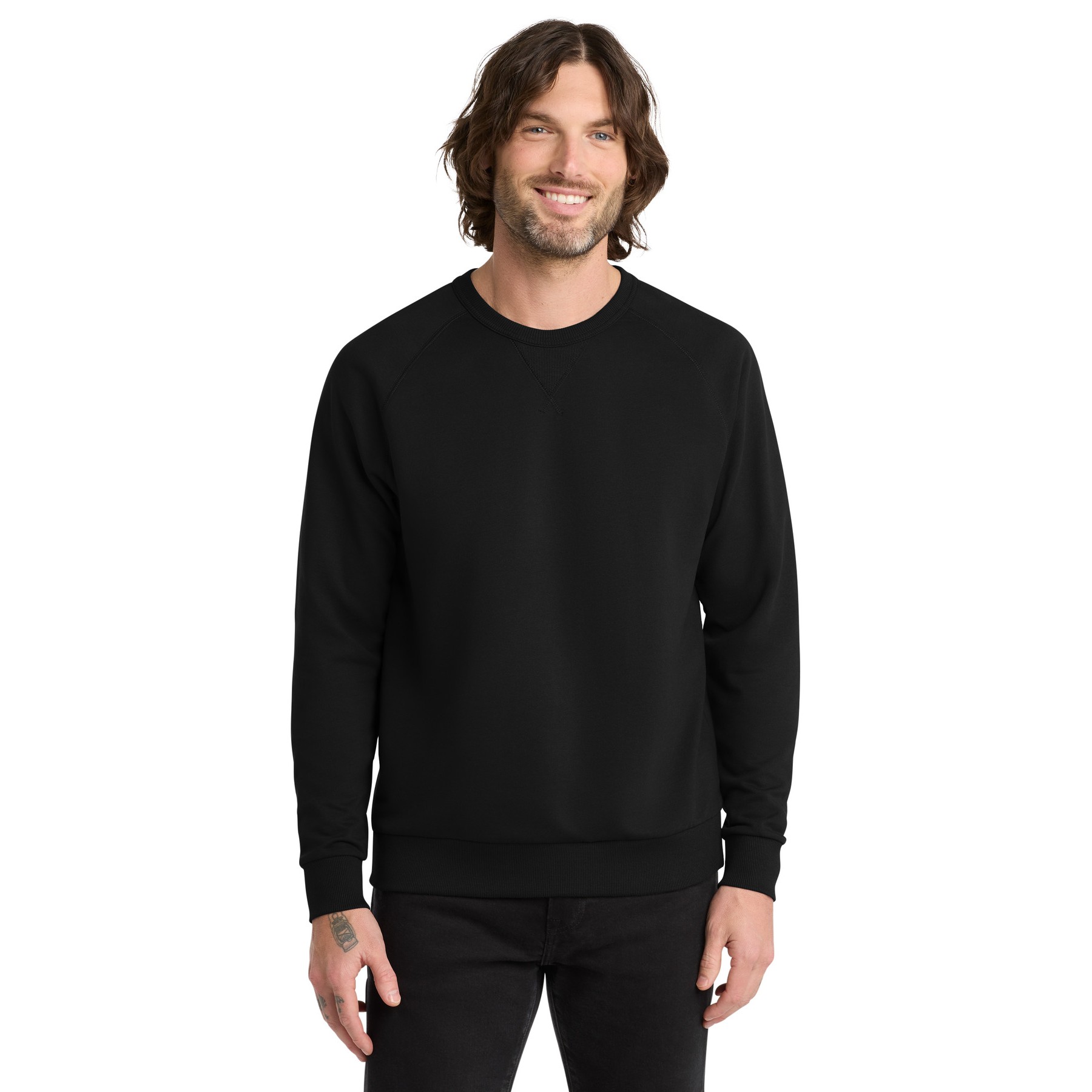Unisex Organic French Terry Crewneck Sweatshirt - Thumbnail Image