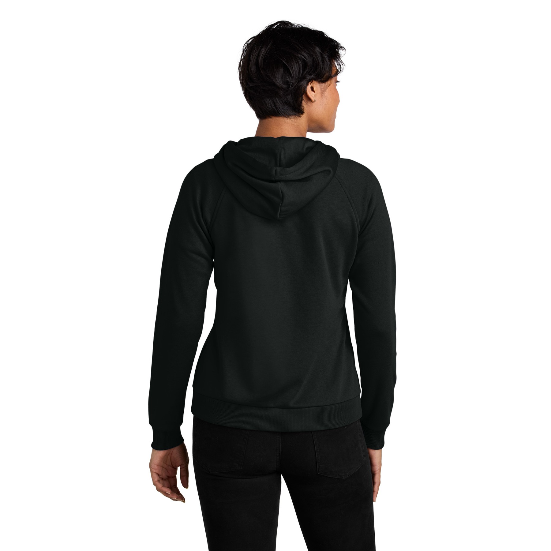 Women's Organic CVC Fleece Full-Zip Hoodie - Thumbnail Image
