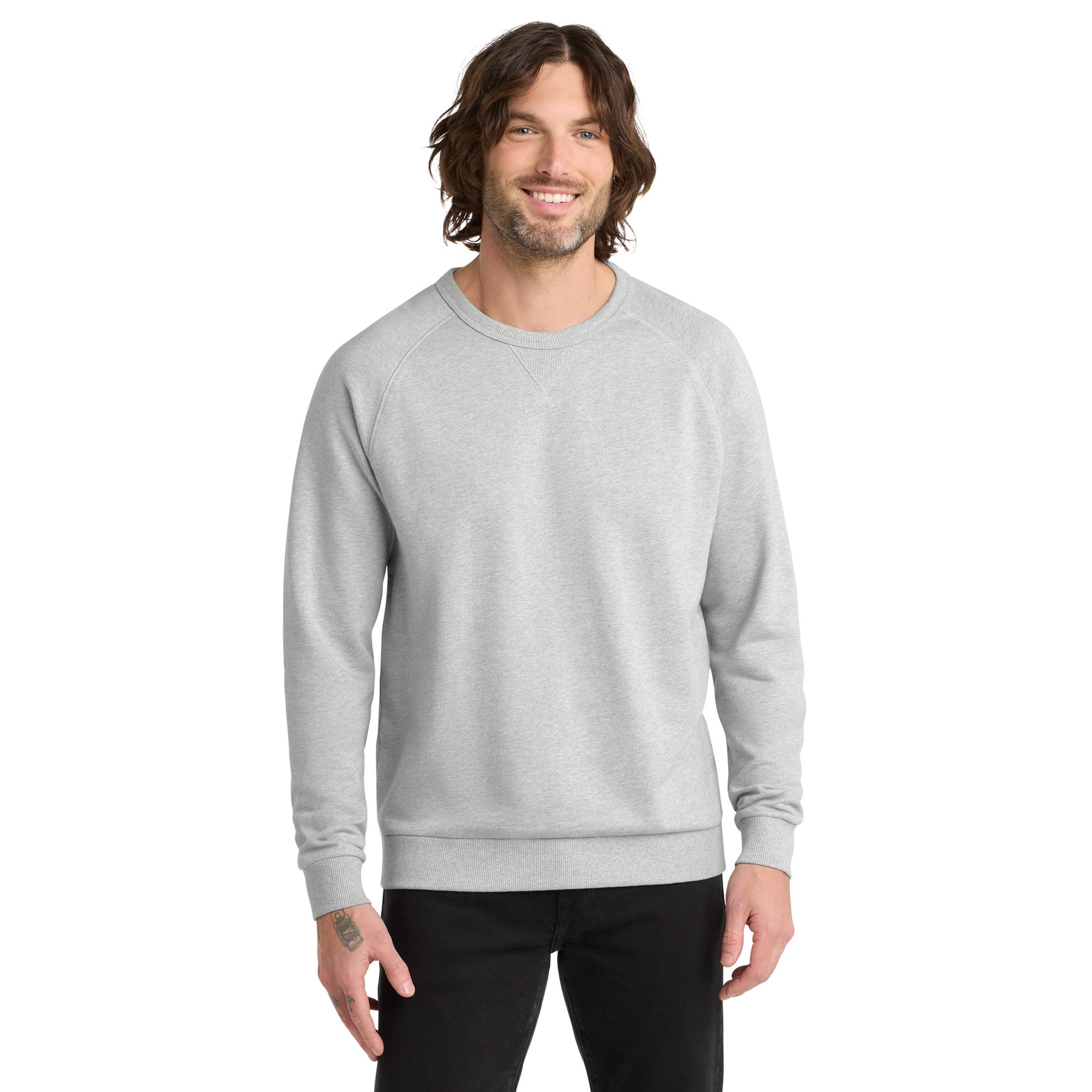 Unisex Organic French Terry Crewneck Sweatshirt - Thumbnail Image