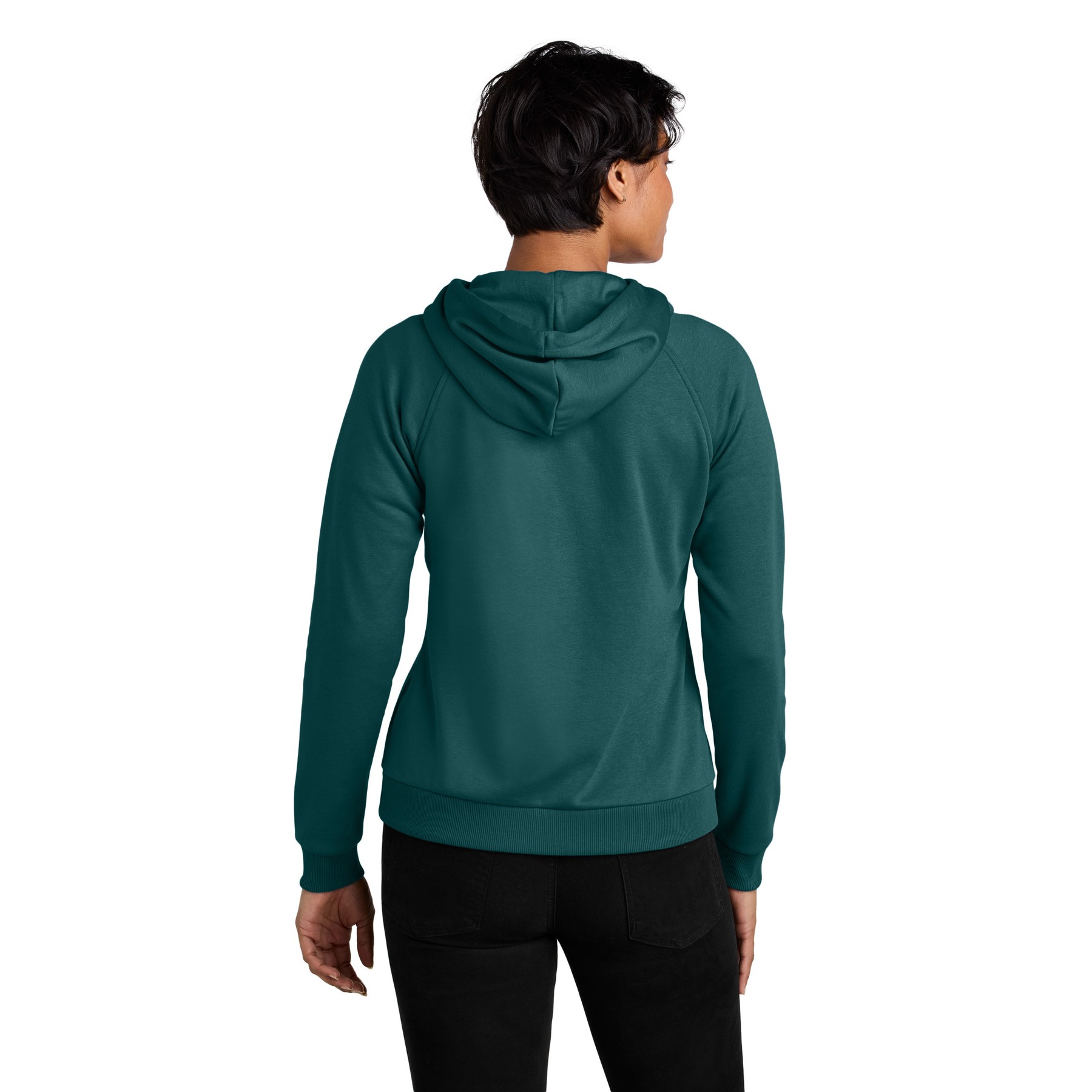 Women's Organic CVC Fleece Full-Zip Hoodie - Thumbnail Image