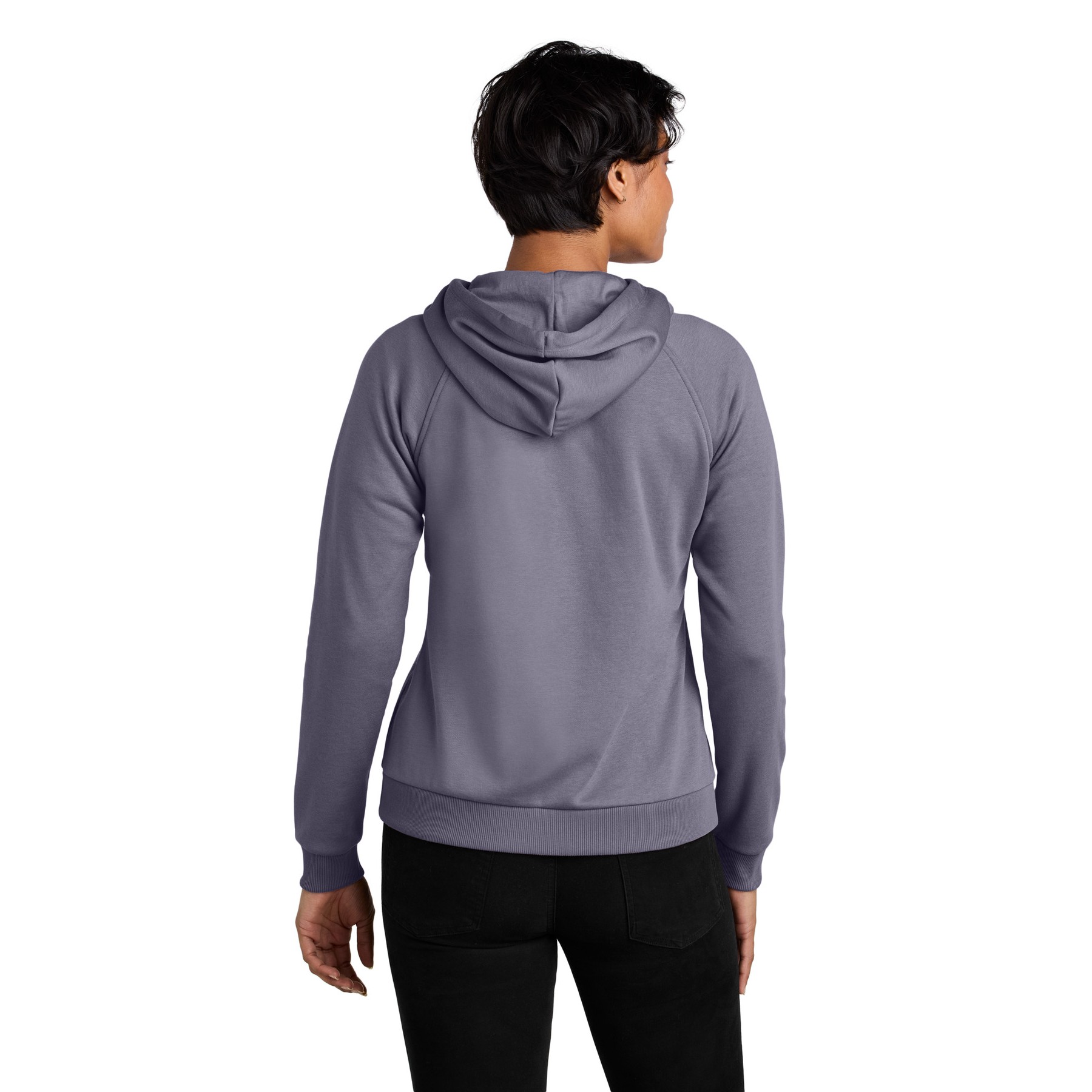 Women's Organic CVC Fleece Full-Zip Hoodie - Thumbnail Image