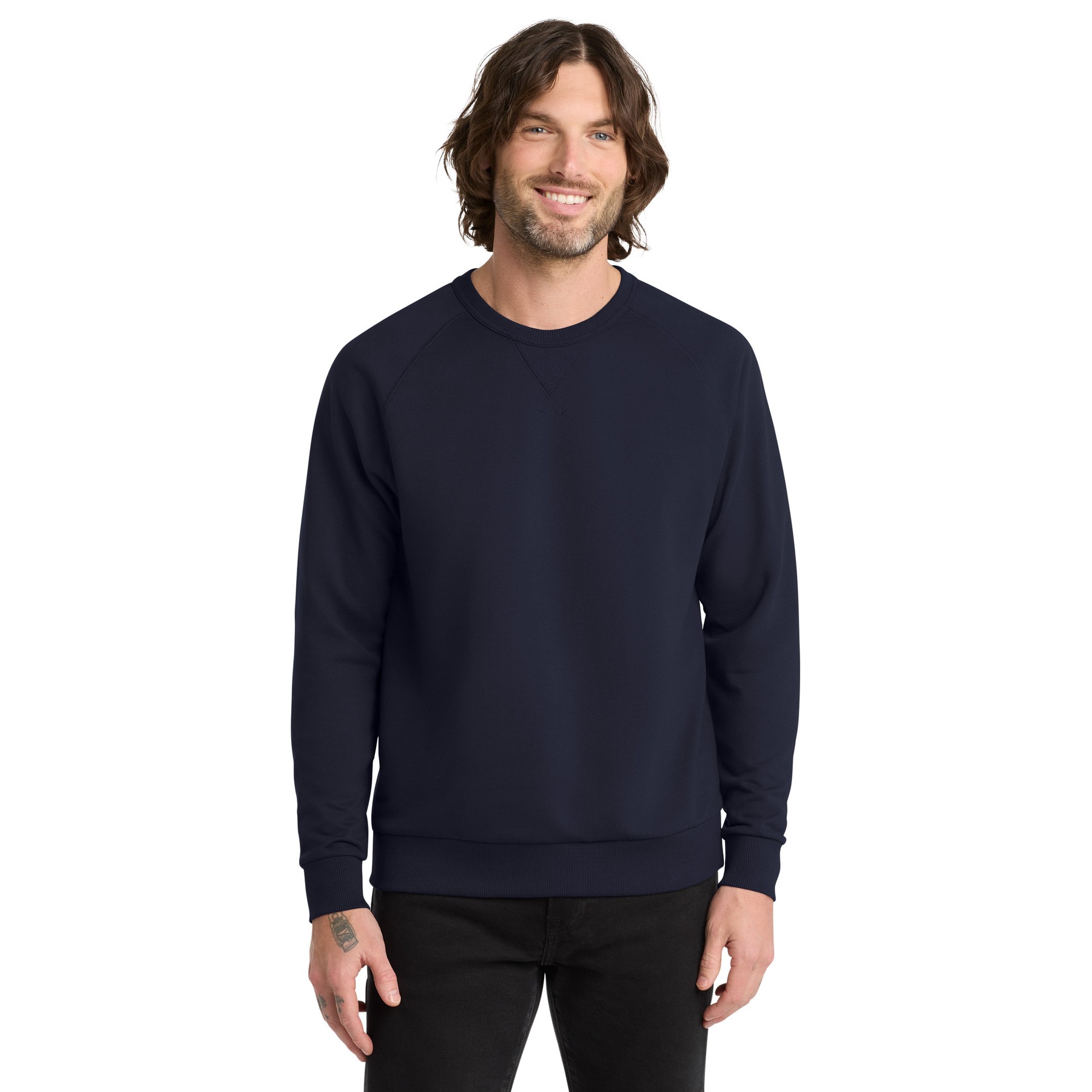 Unisex Organic French Terry Crewneck Sweatshirt - Thumbnail Image