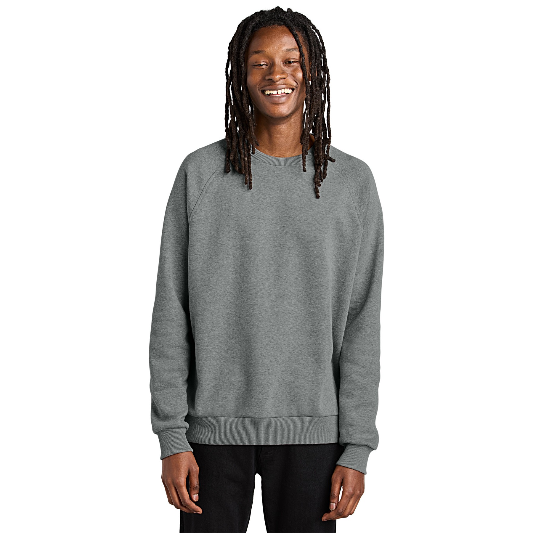 Unisex Organic CVC Fleece Crewneck Sweatshirt - Thumbnail Image