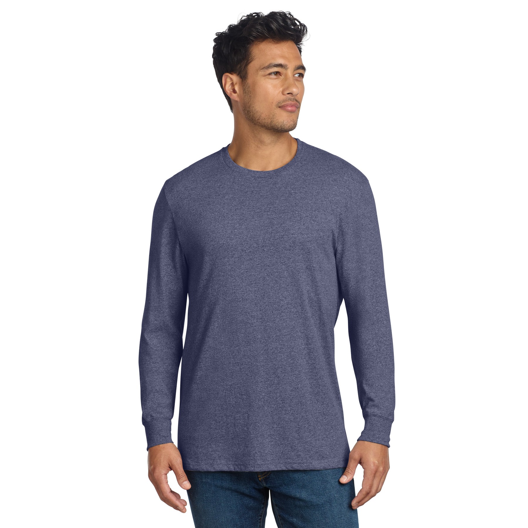 Unisex Long Sleeve Recycled Blend Tee - Thumbnail Image