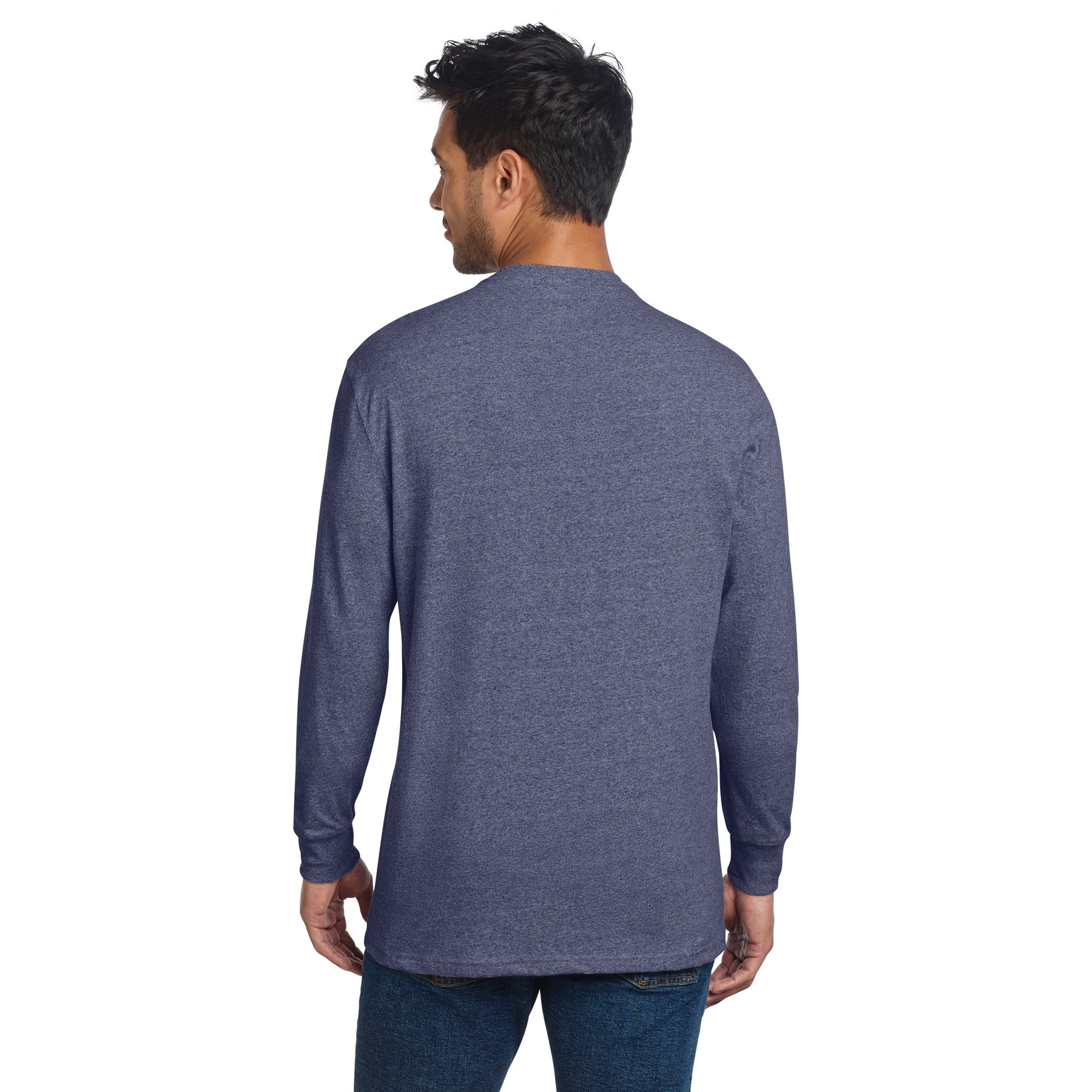 Unisex Long Sleeve Recycled Blend Tee - Thumbnail Image