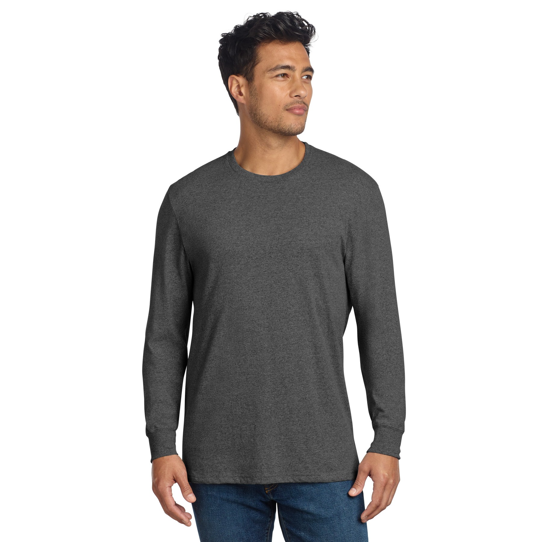 Unisex Long Sleeve Recycled Blend Tee - Thumbnail Image