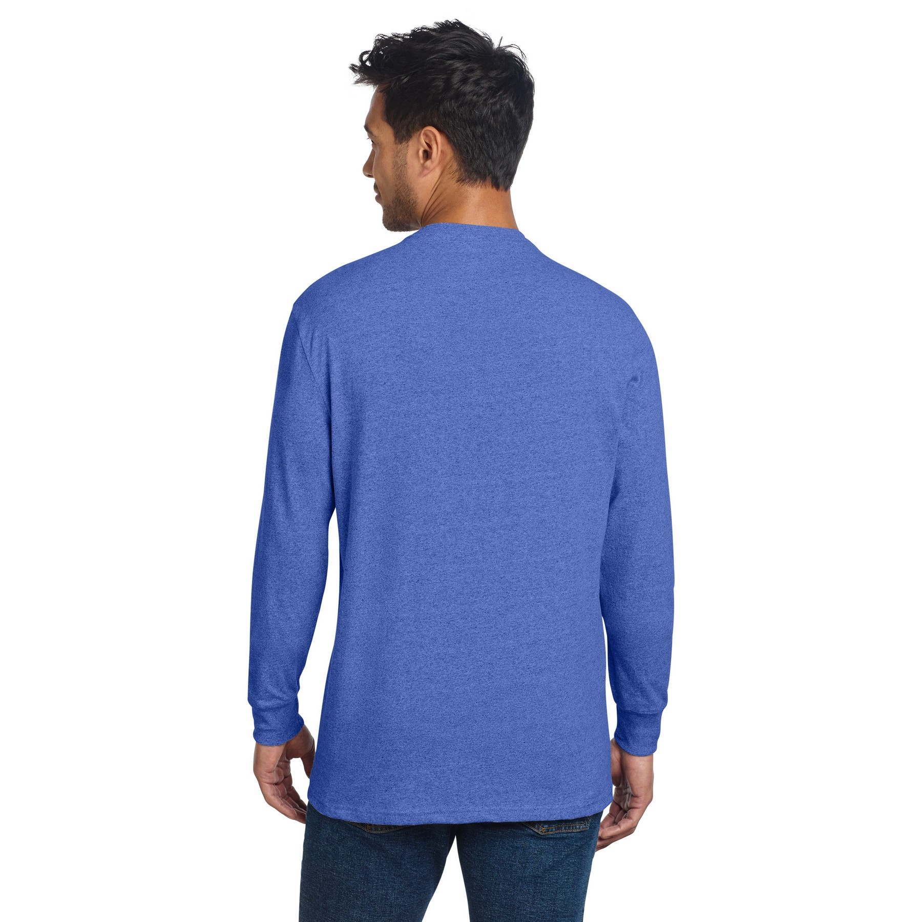 Unisex Long Sleeve Recycled Blend Tee - Thumbnail Image