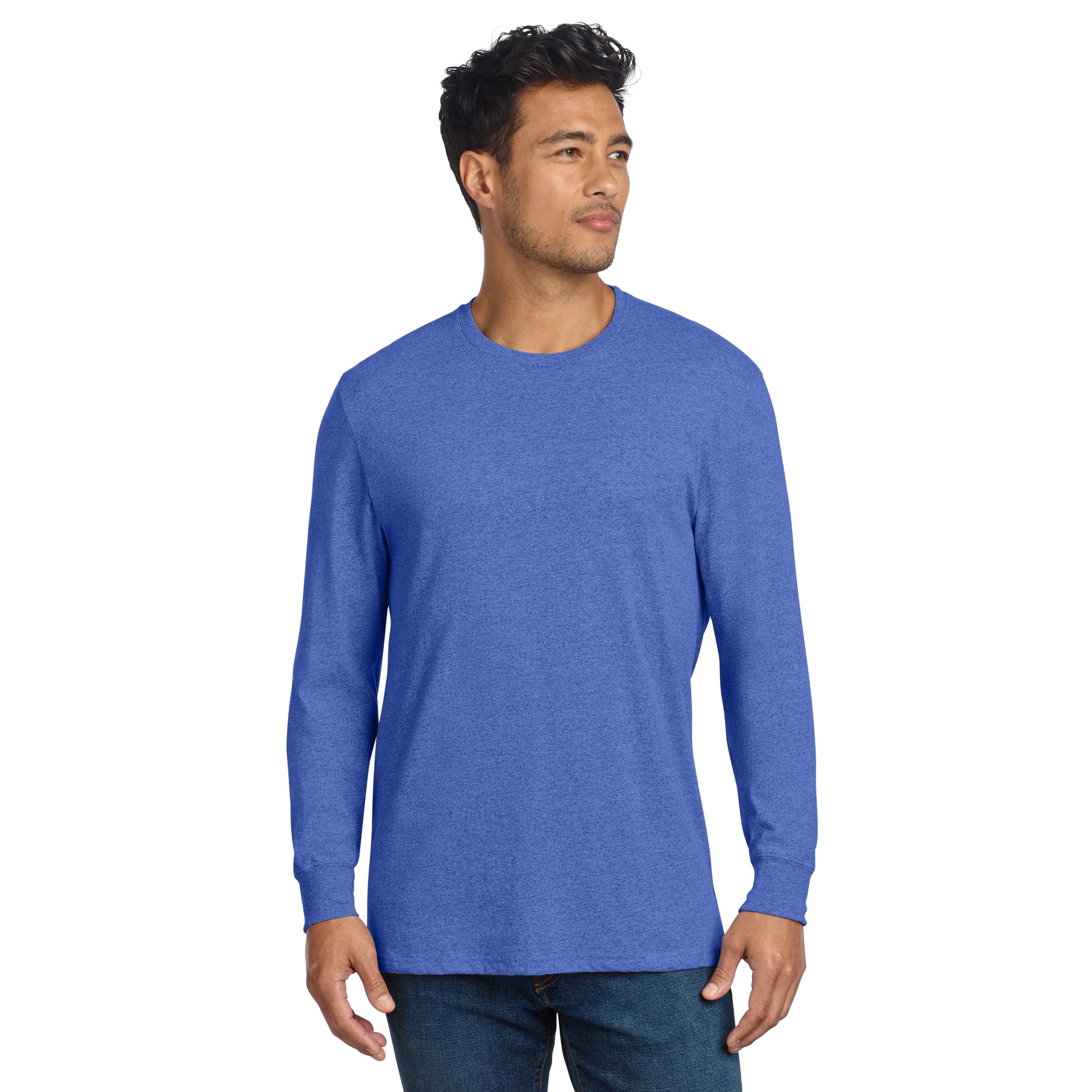 Unisex Long Sleeve Recycled Blend Tee - Thumbnail Image