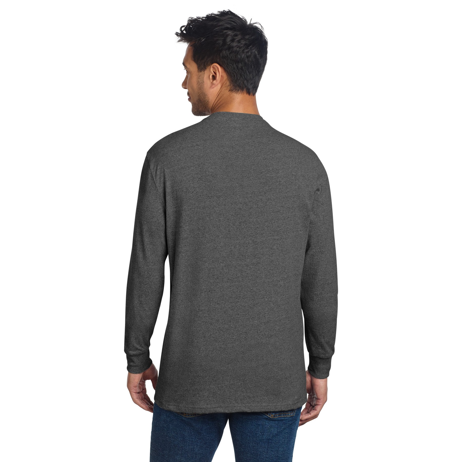 Unisex Long Sleeve Recycled Blend Tee - Thumbnail Image