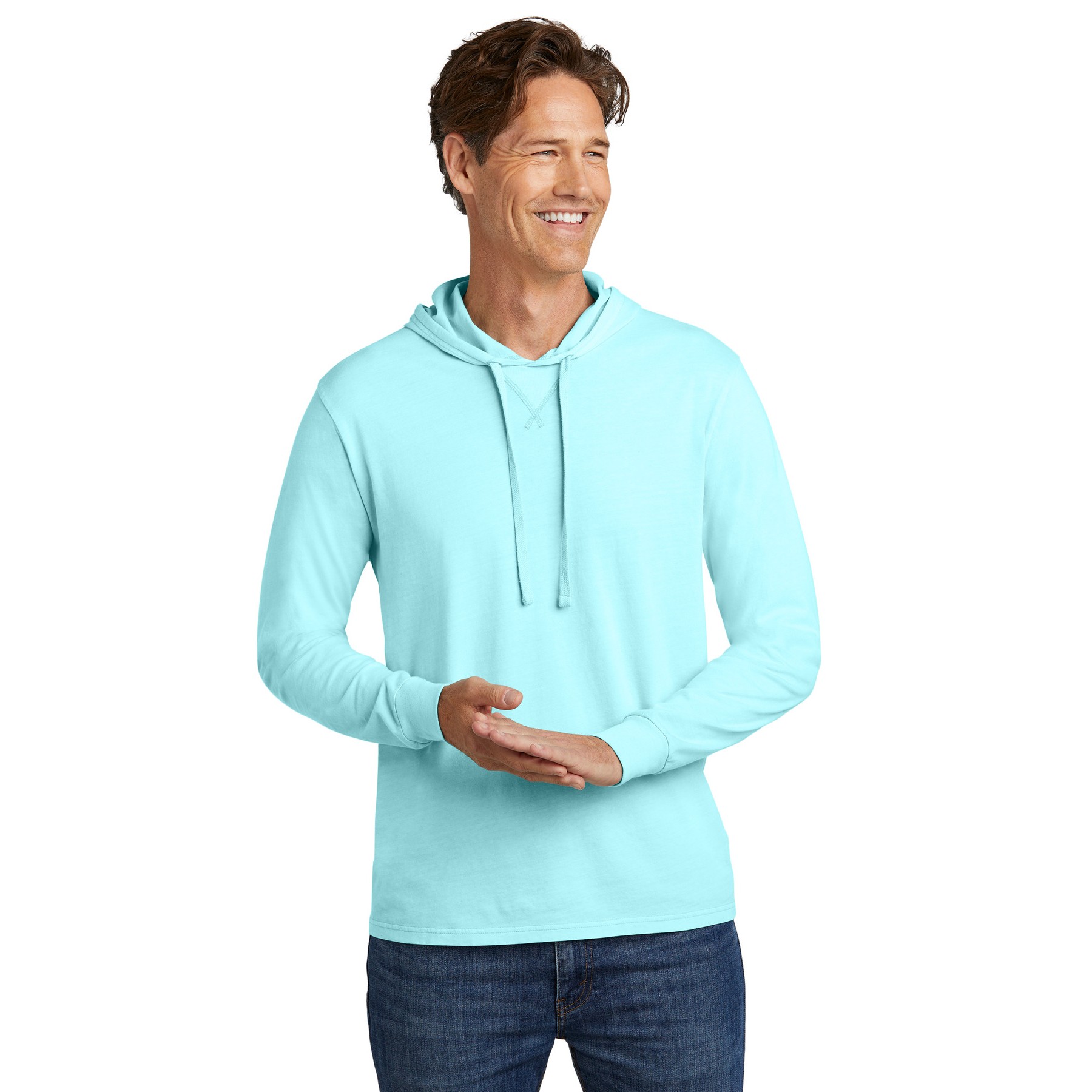Unisex Mineral Dye Organic Cotton Hoodie Tee - Thumbnail Image