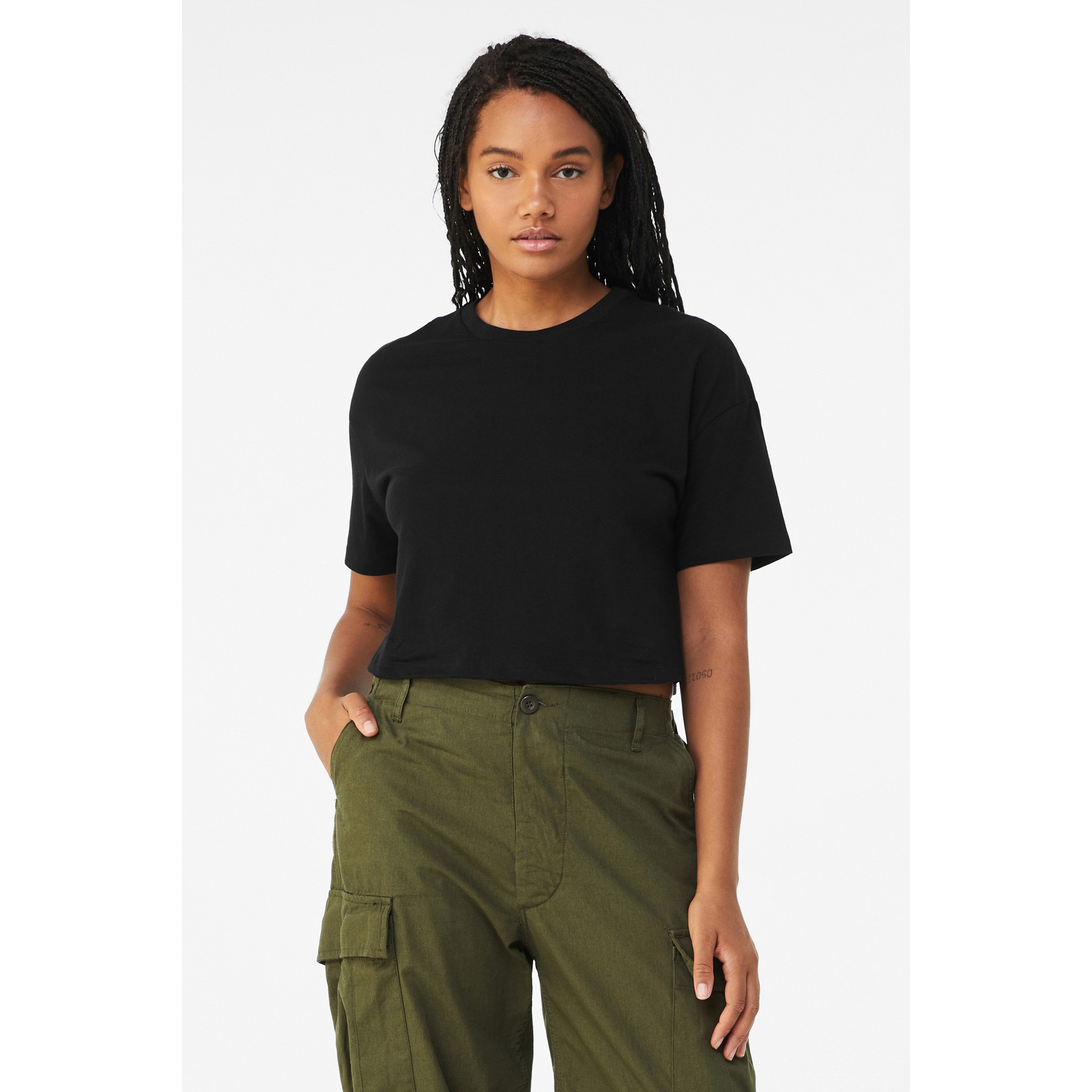 Women's Jersey Crop Tee - Thumbnail Image