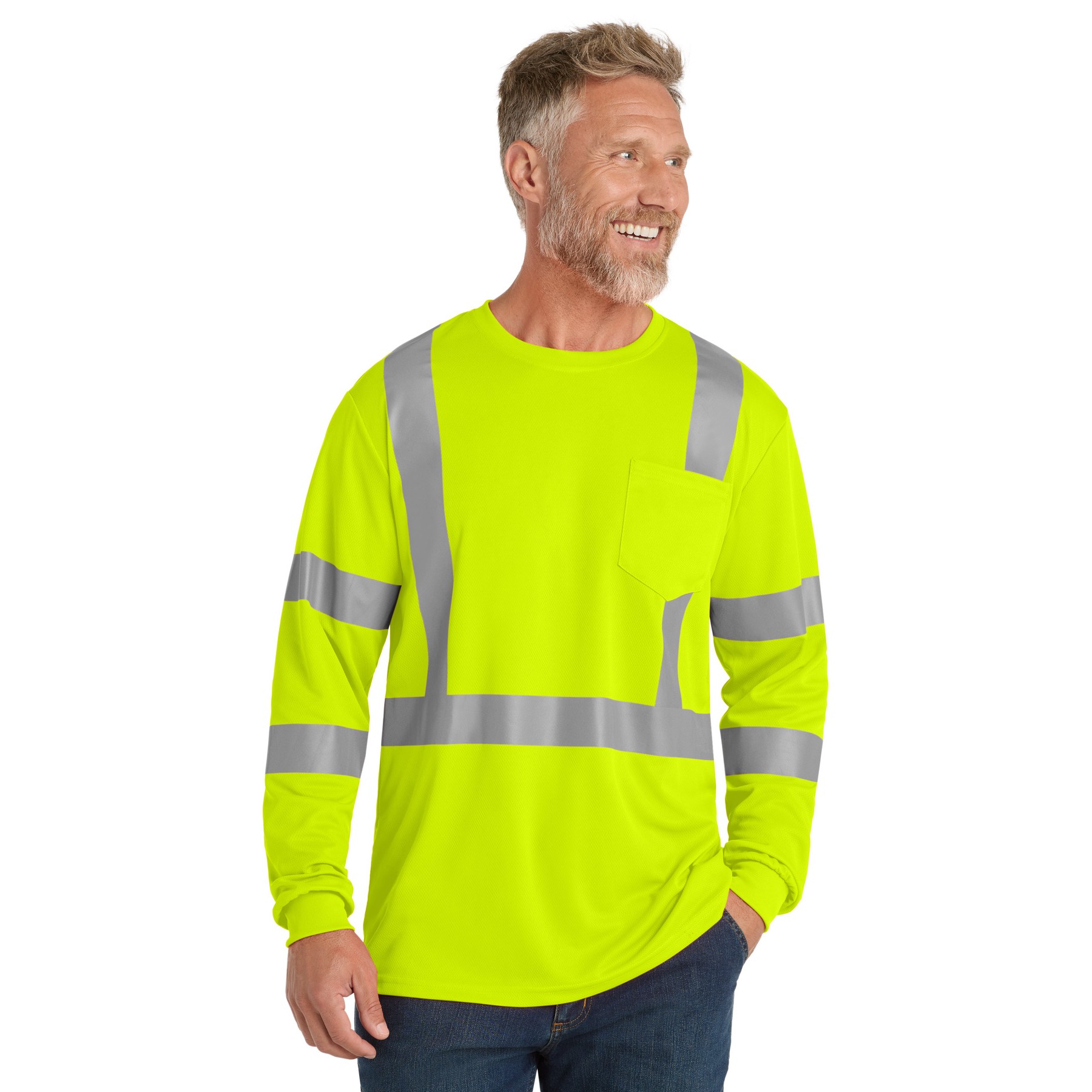 ANSI 107 Class 3 Mesh Long Sleeve Tee - Thumbnail Image