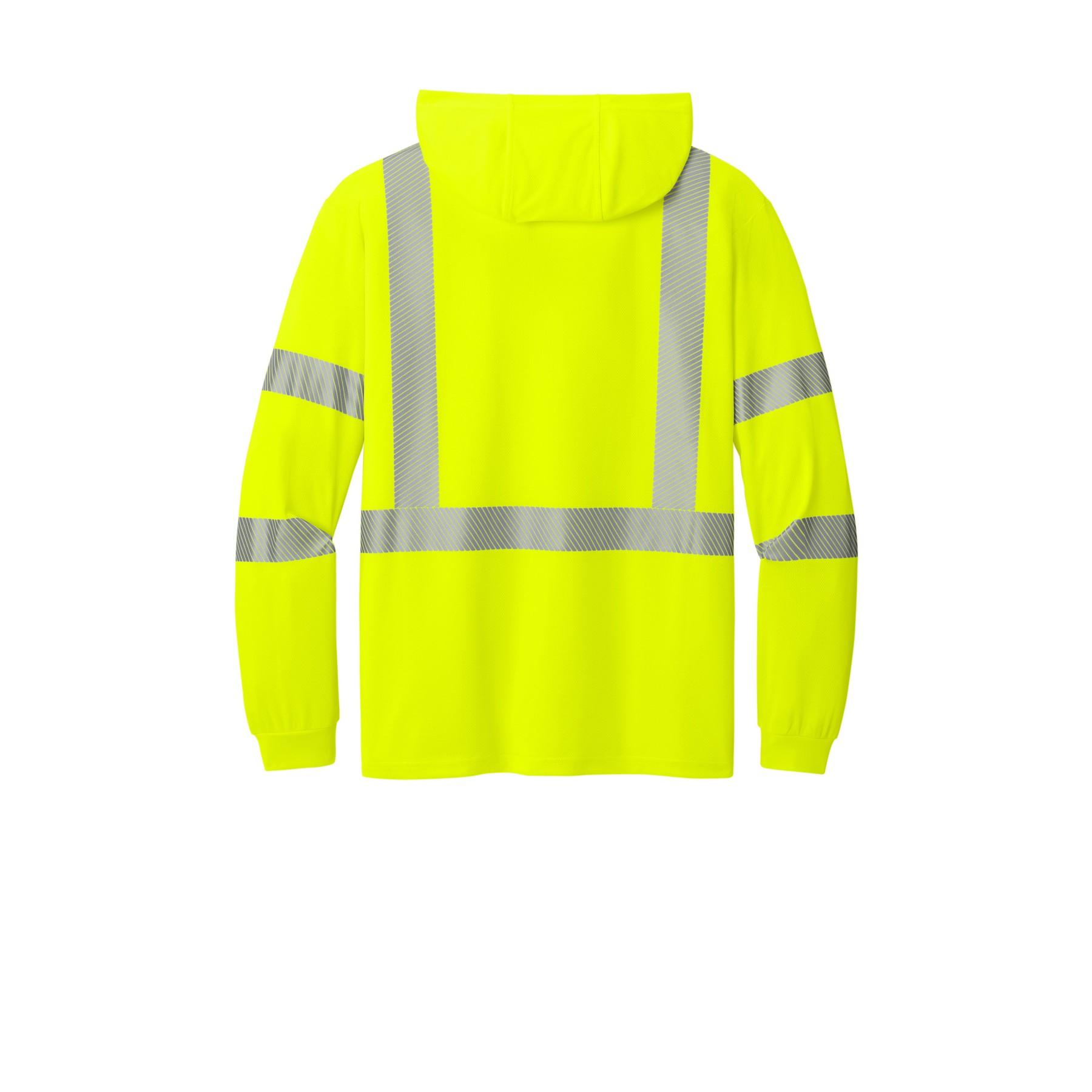 ANSI 107 Class 3 Long Sleeve Segmented Tape Hooded Tee - Thumbnail Image
