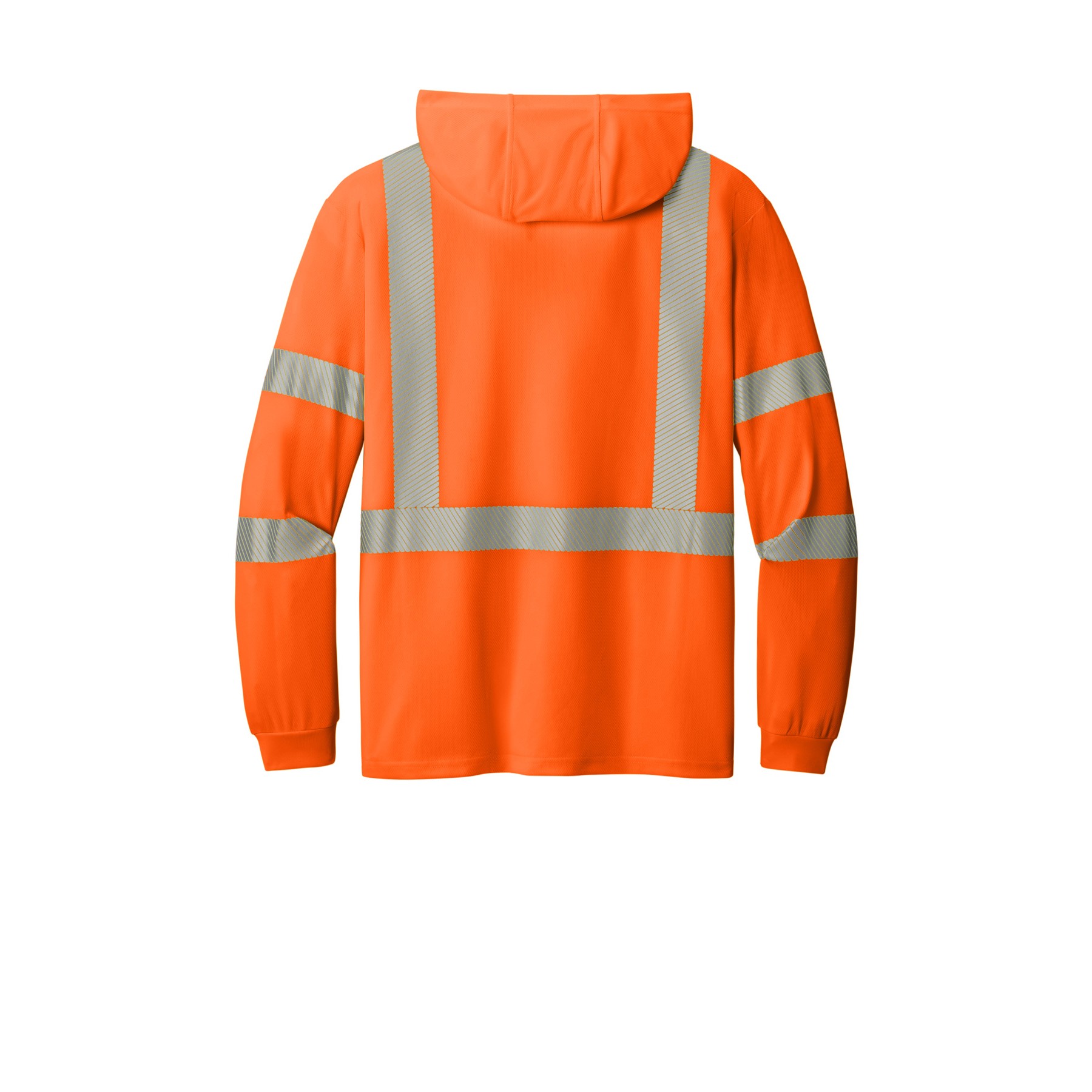 ANSI 107 Class 3 Long Sleeve Segmented Tape Hooded Tee - Thumbnail Image