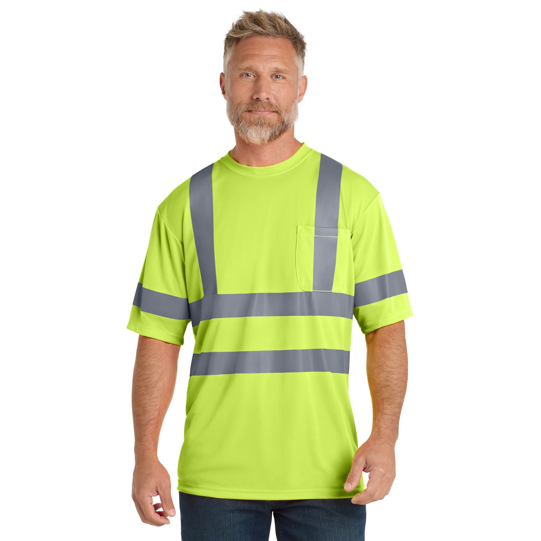 ANSI 107 Class 3 Short Sleeve Snag-Resistant Reflective T-Shirt - Thumbnail Image