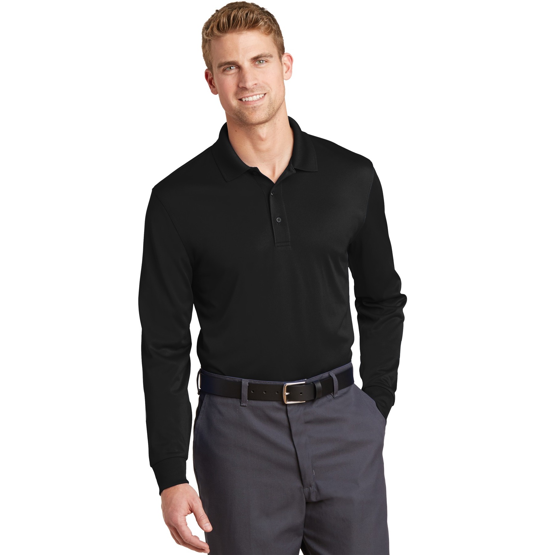 Select Snag-Proof Long Sleeve Polo - Main Image