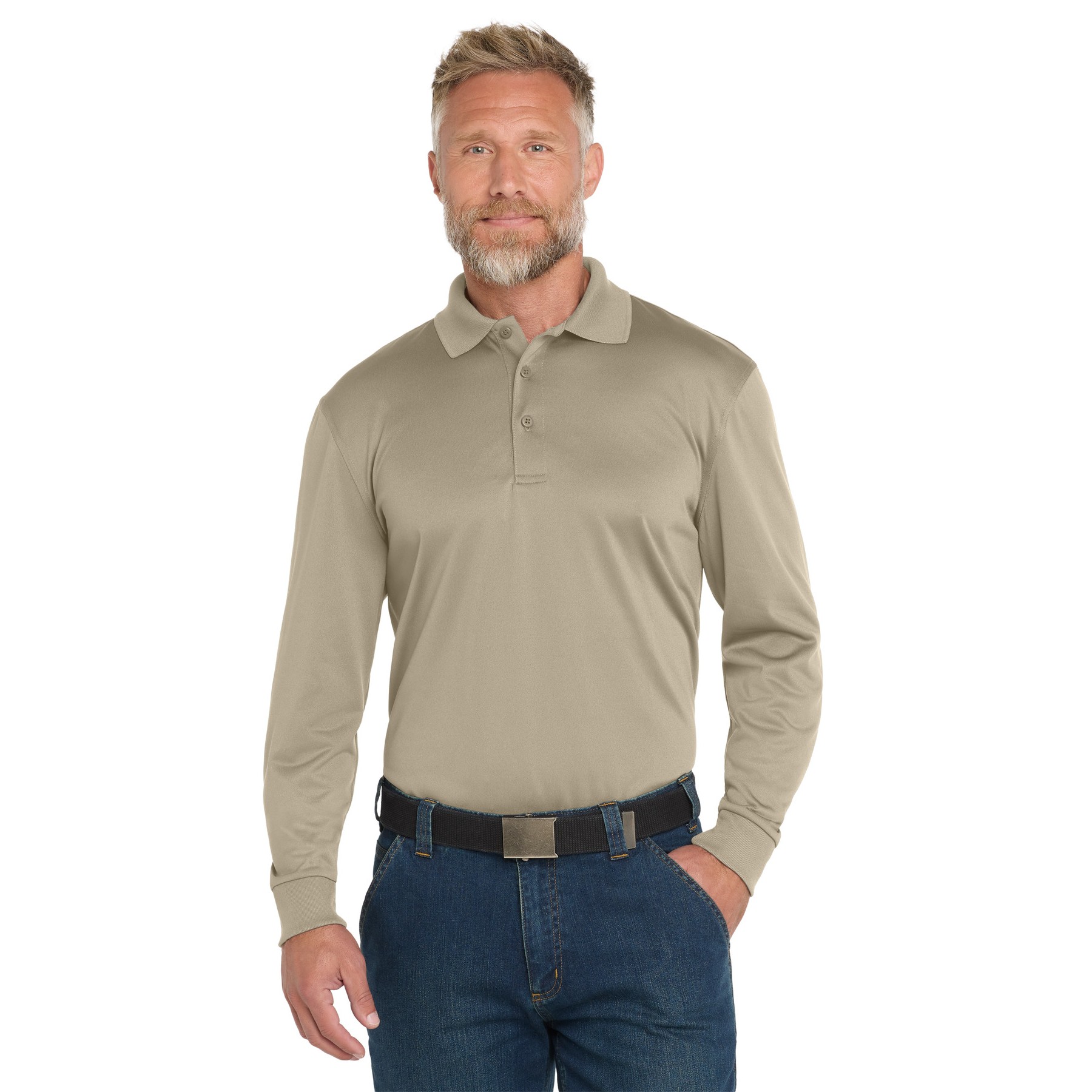Select Snag-Proof Long Sleeve Polo - Thumbnail Image