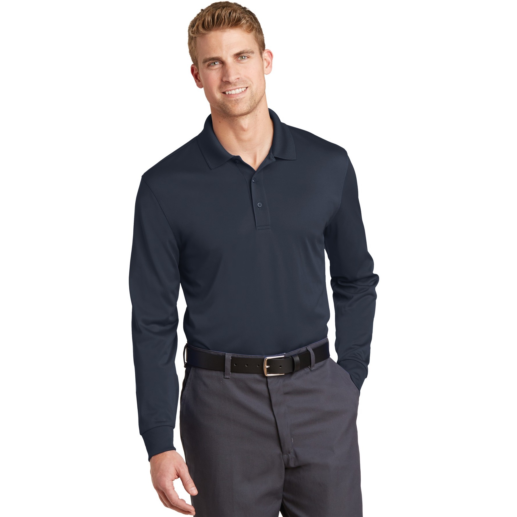 Select Snag-Proof Long Sleeve Polo - Thumbnail Image
