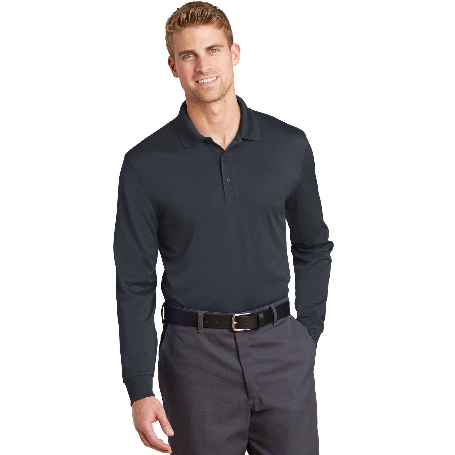Select Snag-Proof Long Sleeve Polo - Thumbnail Image